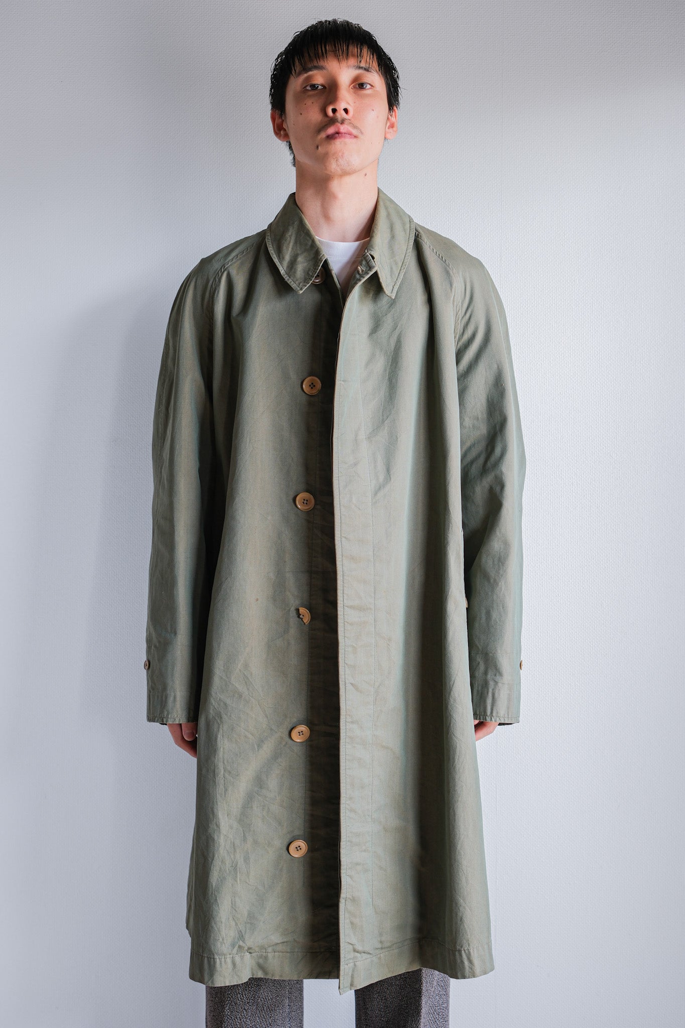［~50's］Vintage Burberrys Raglan Sleeve Balmacaan Coat C100 "TAMAMUSHI"