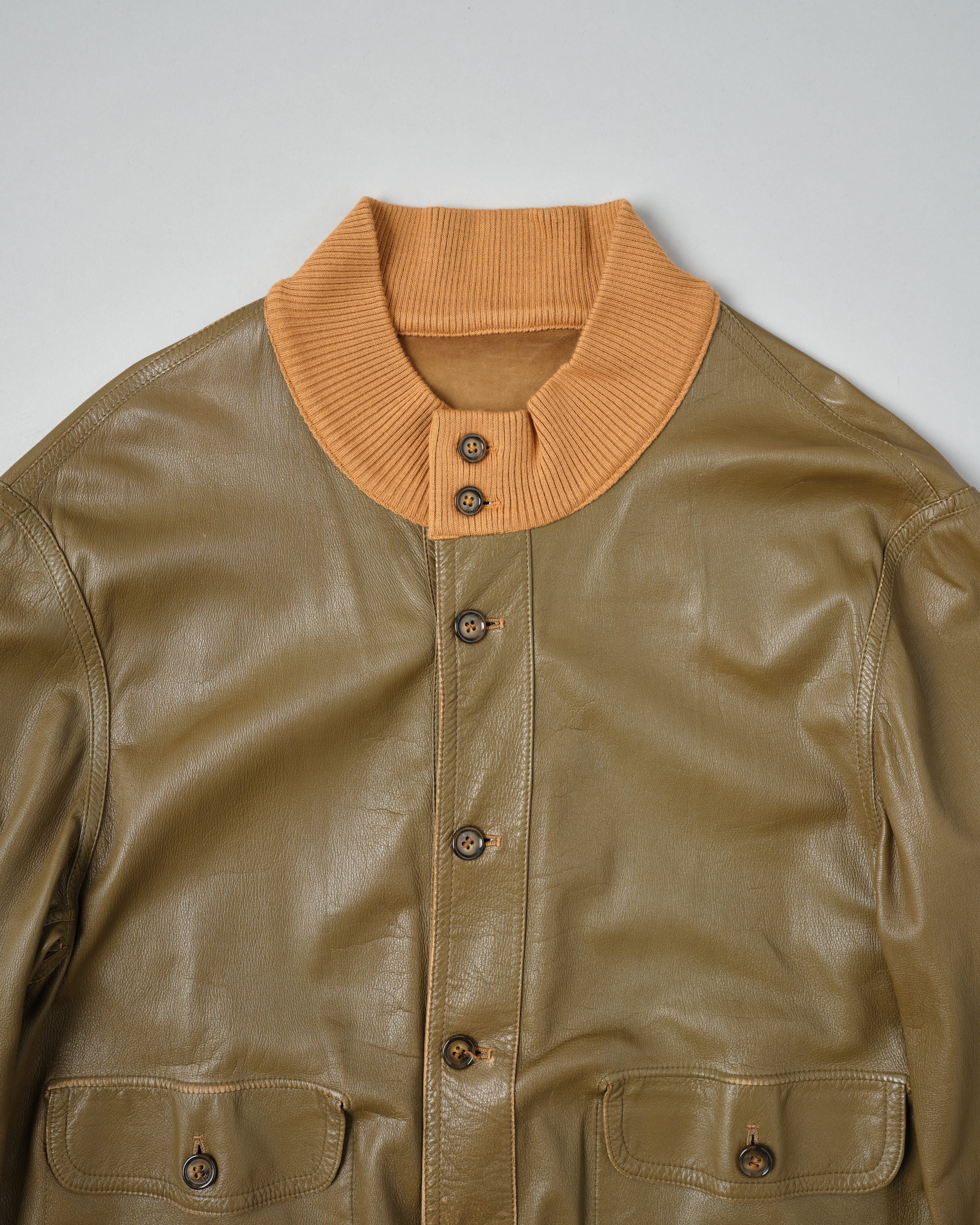 【~90's】Old ARNYS PARIS Valstarino Type Reversible Leather Blouson Size.52