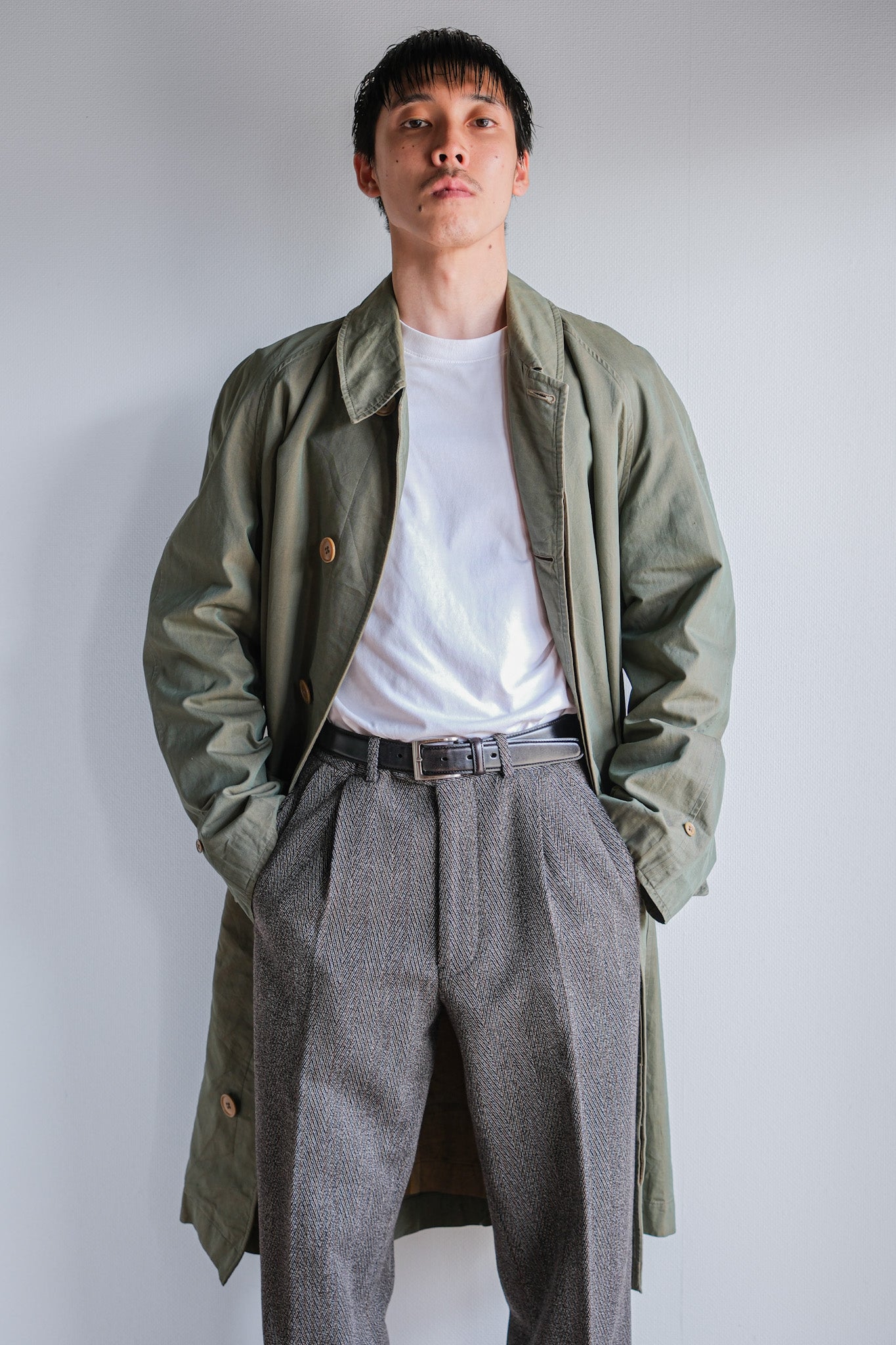 ［~50's］Vintage Burberrys Raglan Sleeve Balmacaan Coat C100 "TAMAMUSHI"