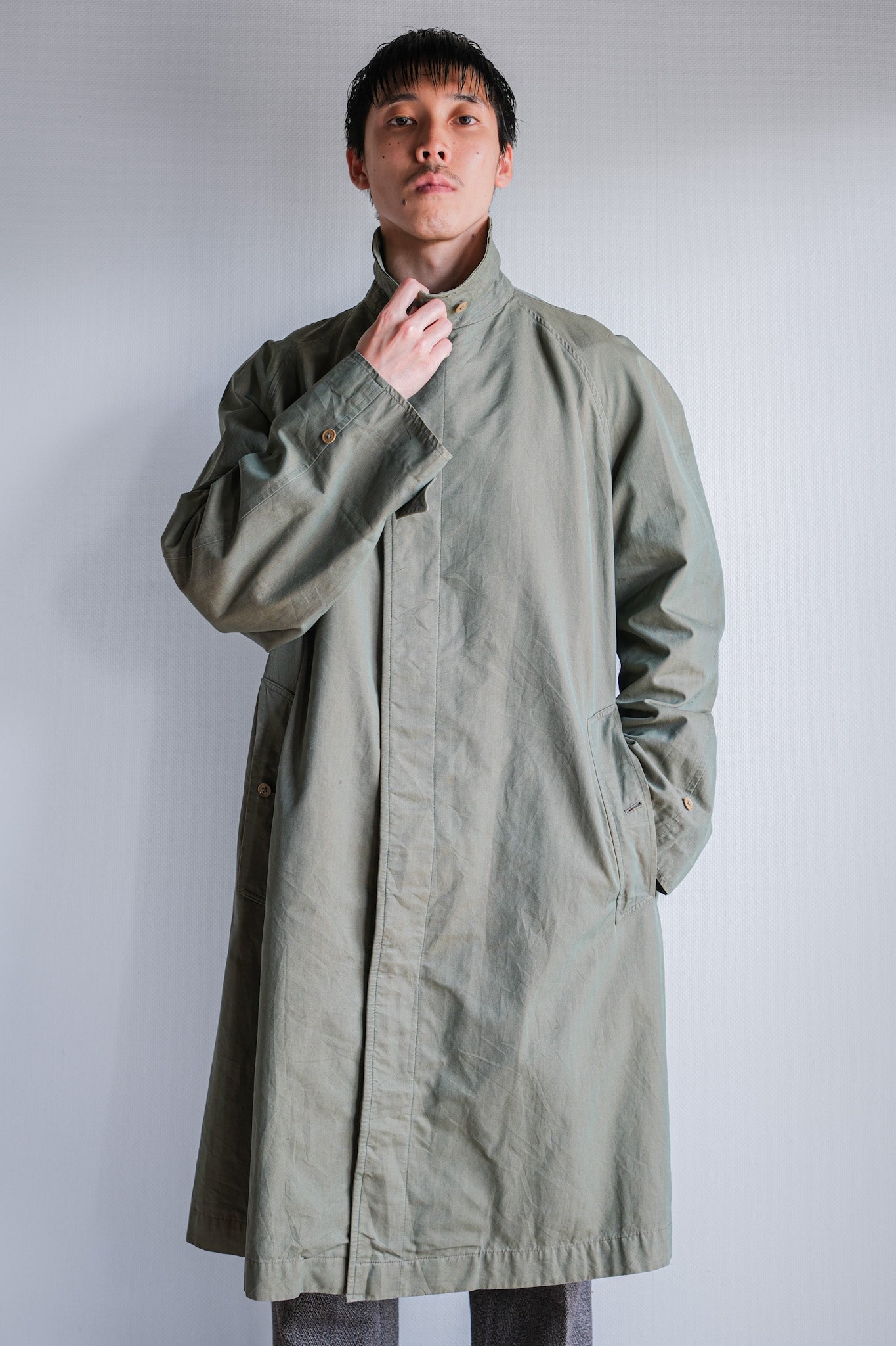 ［~50's］Vintage Burberrys Raglan Sleeve Balmacaan Coat C100 "TAMAMUSHI"