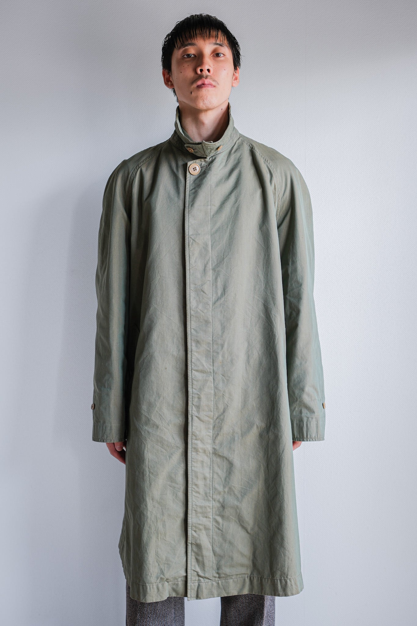 ［~50's］Vintage Burberrys Raglan Sleeve Balmacaan Coat C100 "TAMAMUSHI"