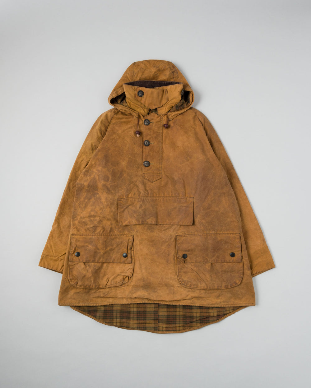 ［~90’s］Vintage Barbour Waxed Cotton Smock Jacket "LONGSHOREMAN" 3 Crest