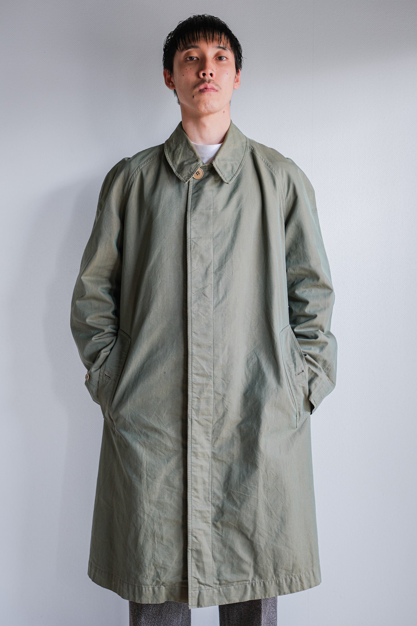 ［~50's］Vintage Burberrys Raglan Sleeve Balmacaan Coat C100 "TAMAMUSHI"