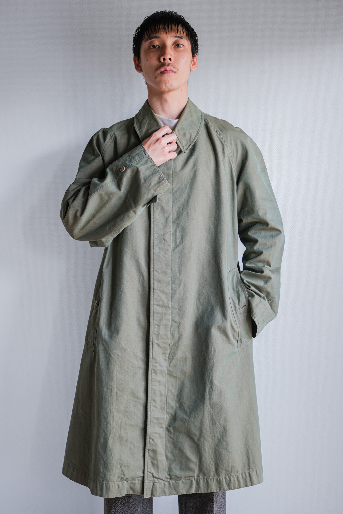 ［~50's］Vintage Burberrys Raglan Sleeve Balmacaan Coat C100 "TAMAMUSHI"