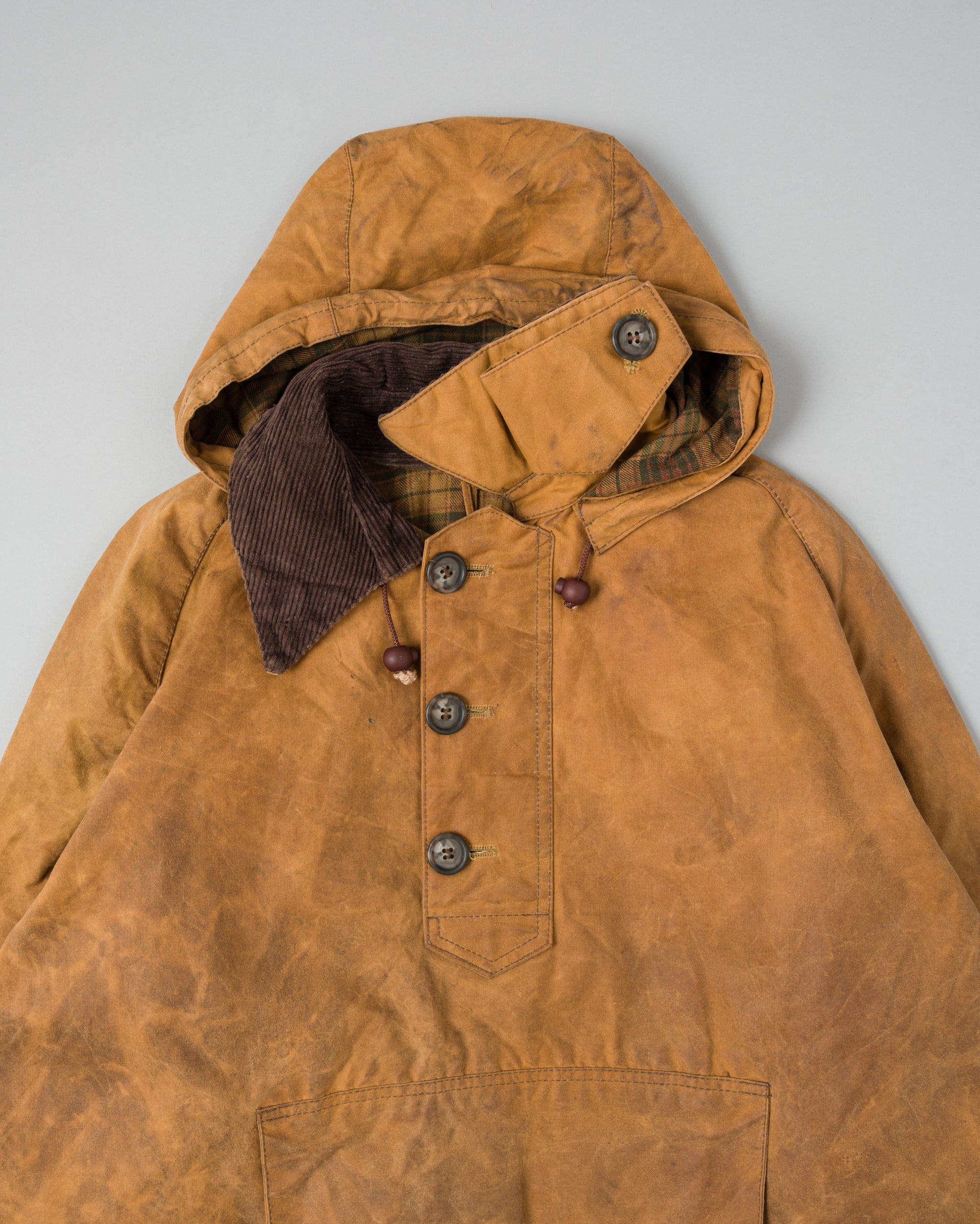 ［~90’s］Vintage Barbour Waxed Cotton Smock Jacket "LONGSHOREMAN" 3 Crest