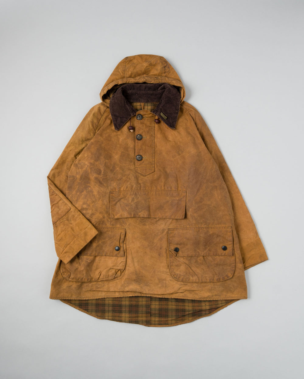 ［~90’s］Vintage Barbour Waxed Cotton Smock Jacket "LONGSHOREMAN" 3 Crest