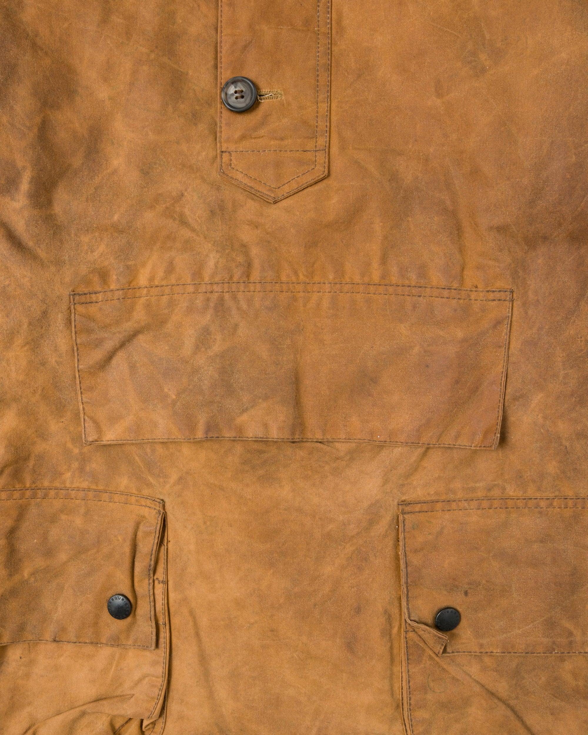 ［~90’s］Vintage Barbour Waxed Cotton Smock Jacket "LONGSHOREMAN" 3 Crest