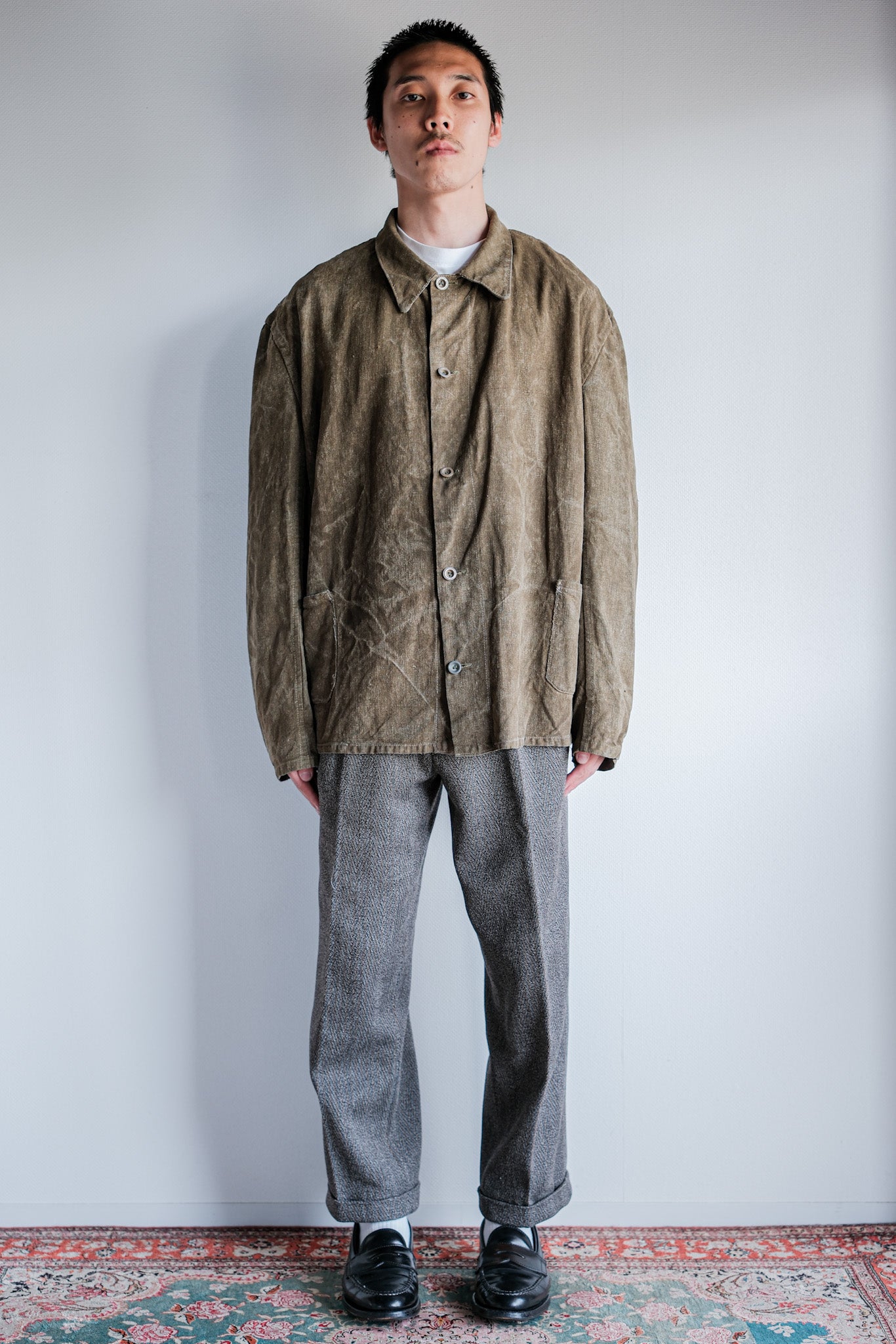 ［~40's］WWⅡ German Army Linen Work Jacket "Wehrmacht"