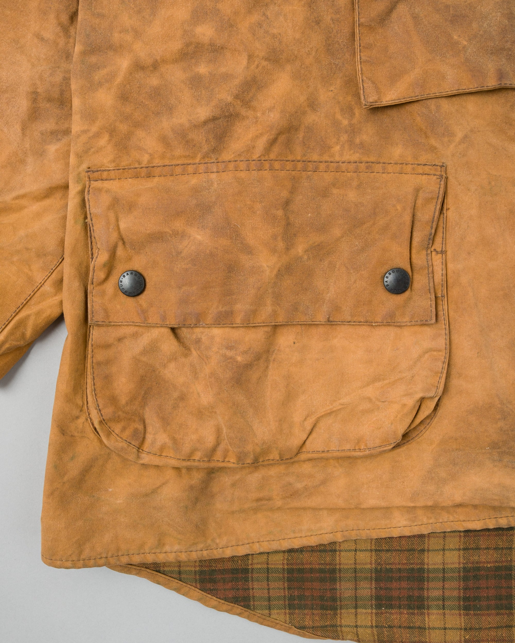 ［~90’s］Vintage Barbour Waxed Cotton Smock Jacket "LONGSHOREMAN" 3 Crest