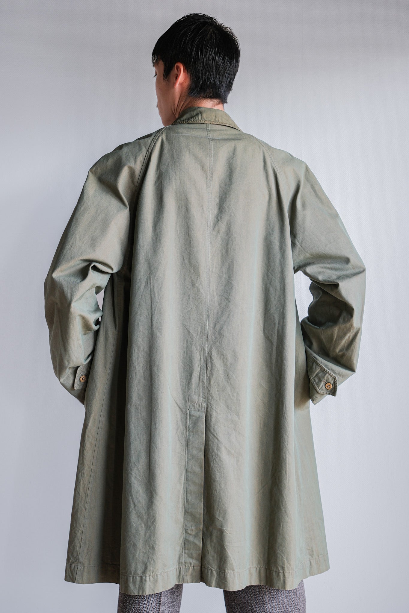 ［~50's］Vintage Burberrys Raglan Sleeve Balmacaan Coat C100 "TAMAMUSHI"
