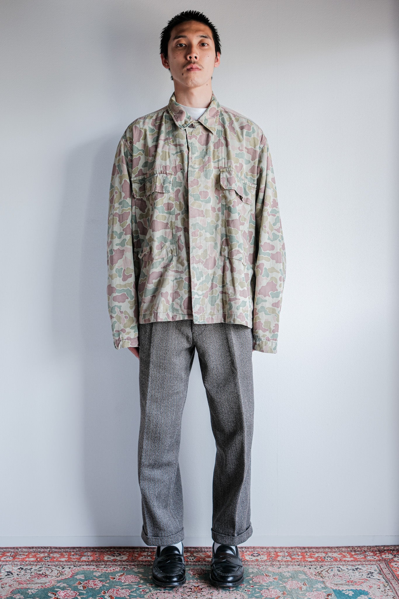 ［~50's］Dutch Army Frogskin Camouflage Field Jacket Size.50