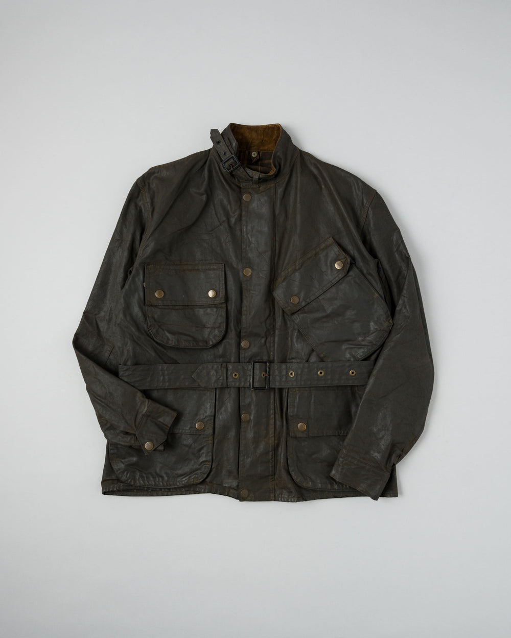 ［~60's］Vintage Barbour Waxed Cotton Jacket "INTERNATIONAL SUIT" White Label Size.44