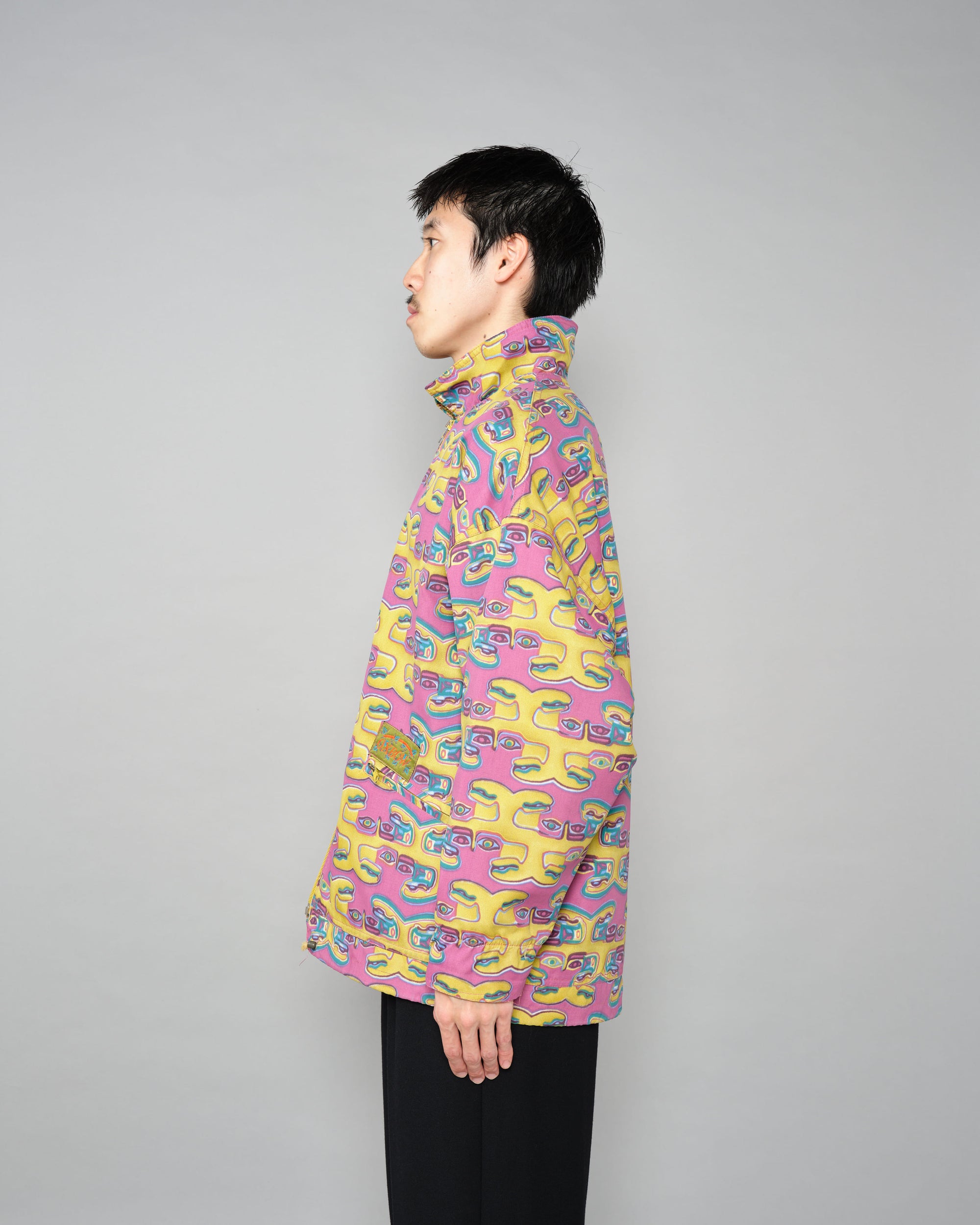 ［~90’s］Old OXBOW Polyamide Patterned Wind Coat Size.S