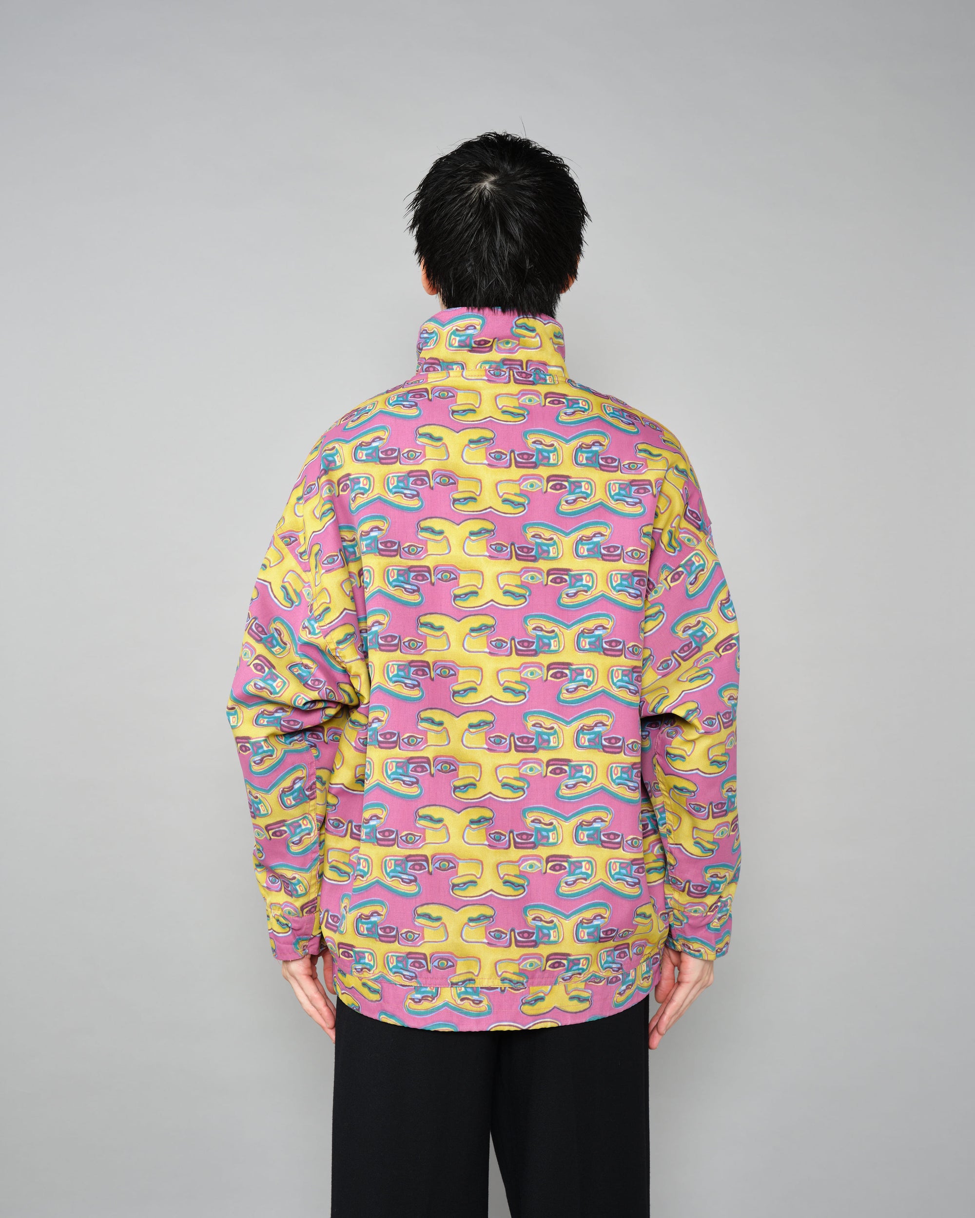 ［~90’s］Old OXBOW Polyamide Patterned Wind Coat Size.S