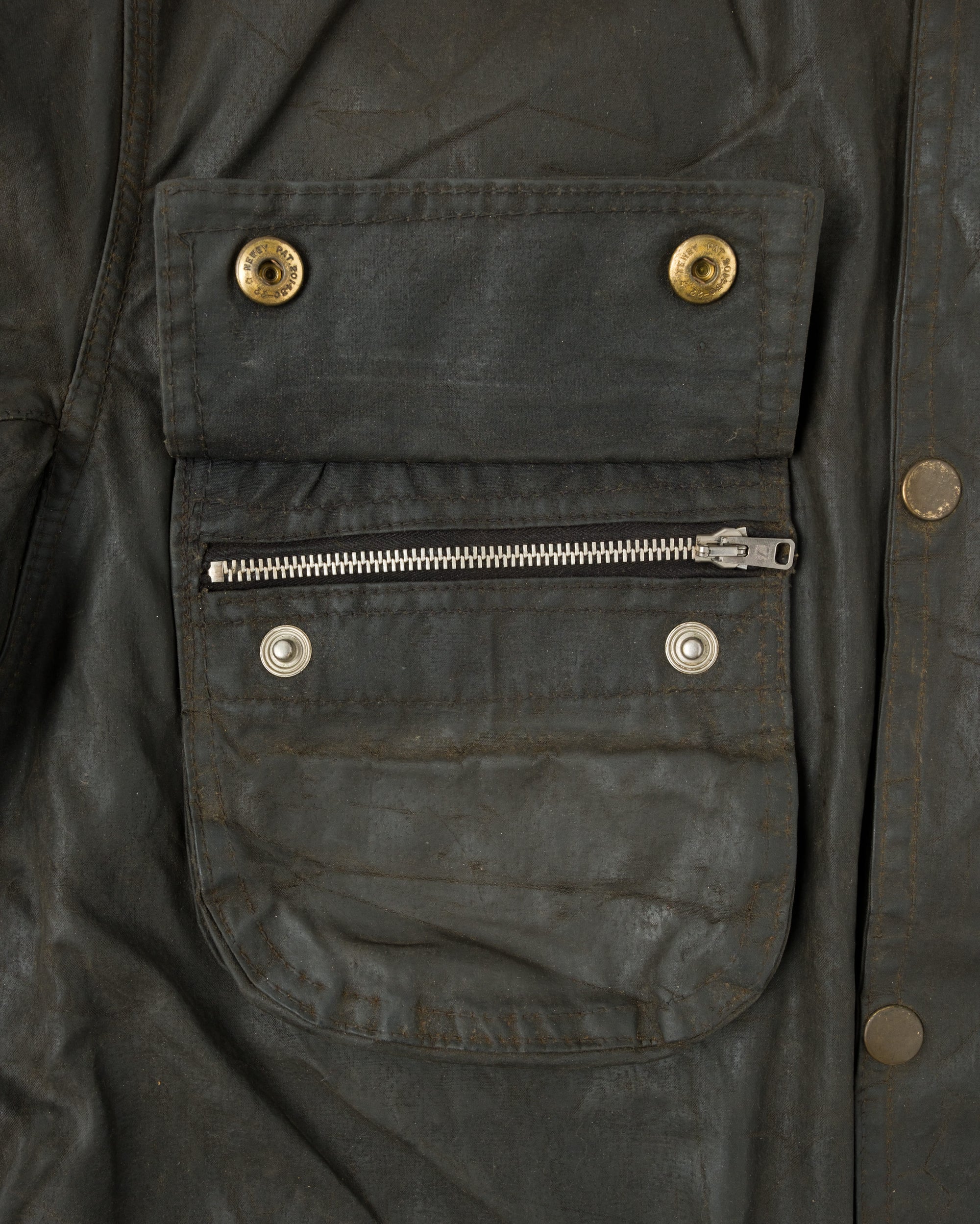 【~60's】Vintage Barbour Waxed Cotton Jacket "INTERNATIONAL SUIT" White Label Size.44