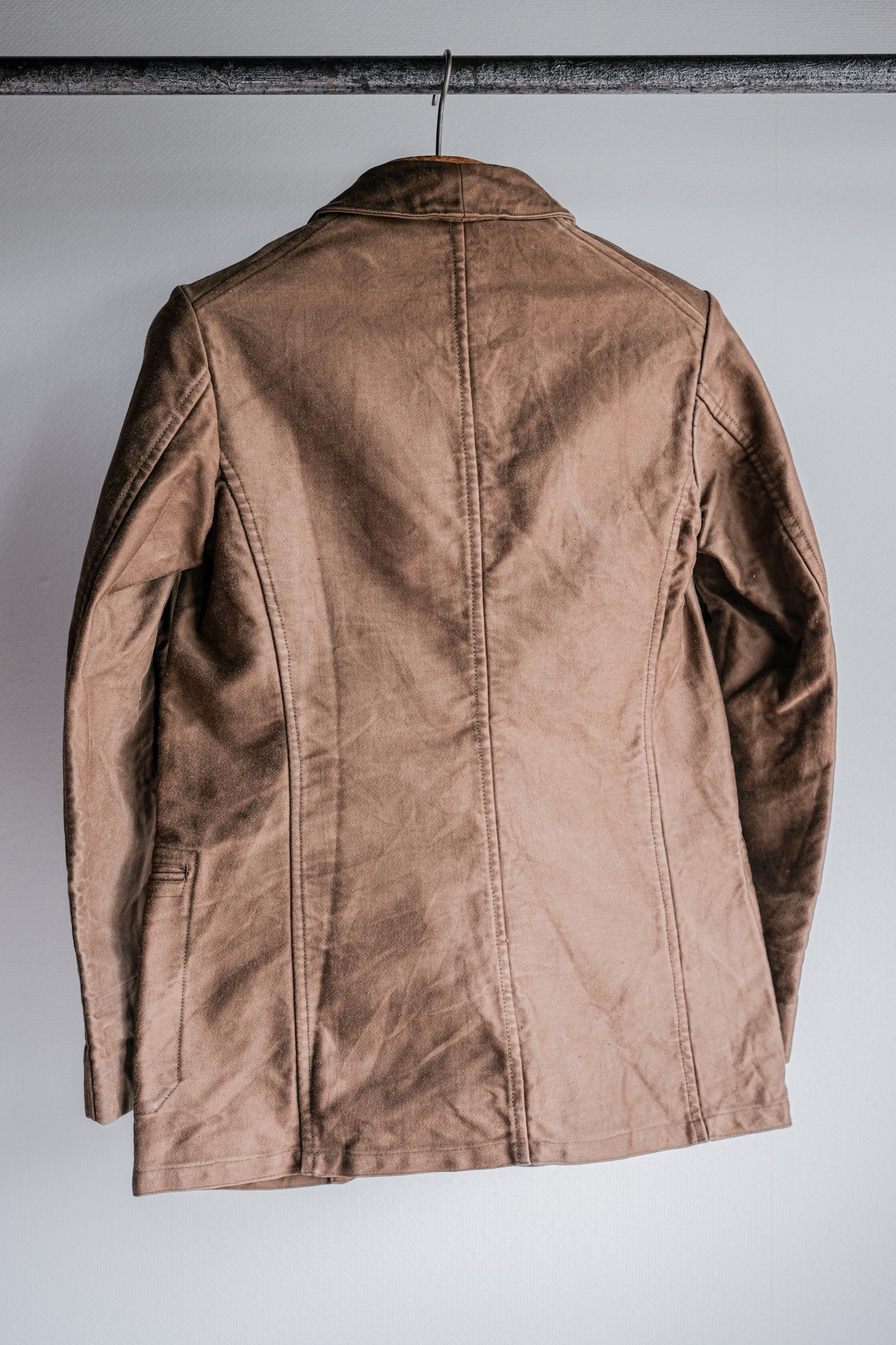 ［~30's］French Vintage Brown Moleskin Work Jacket