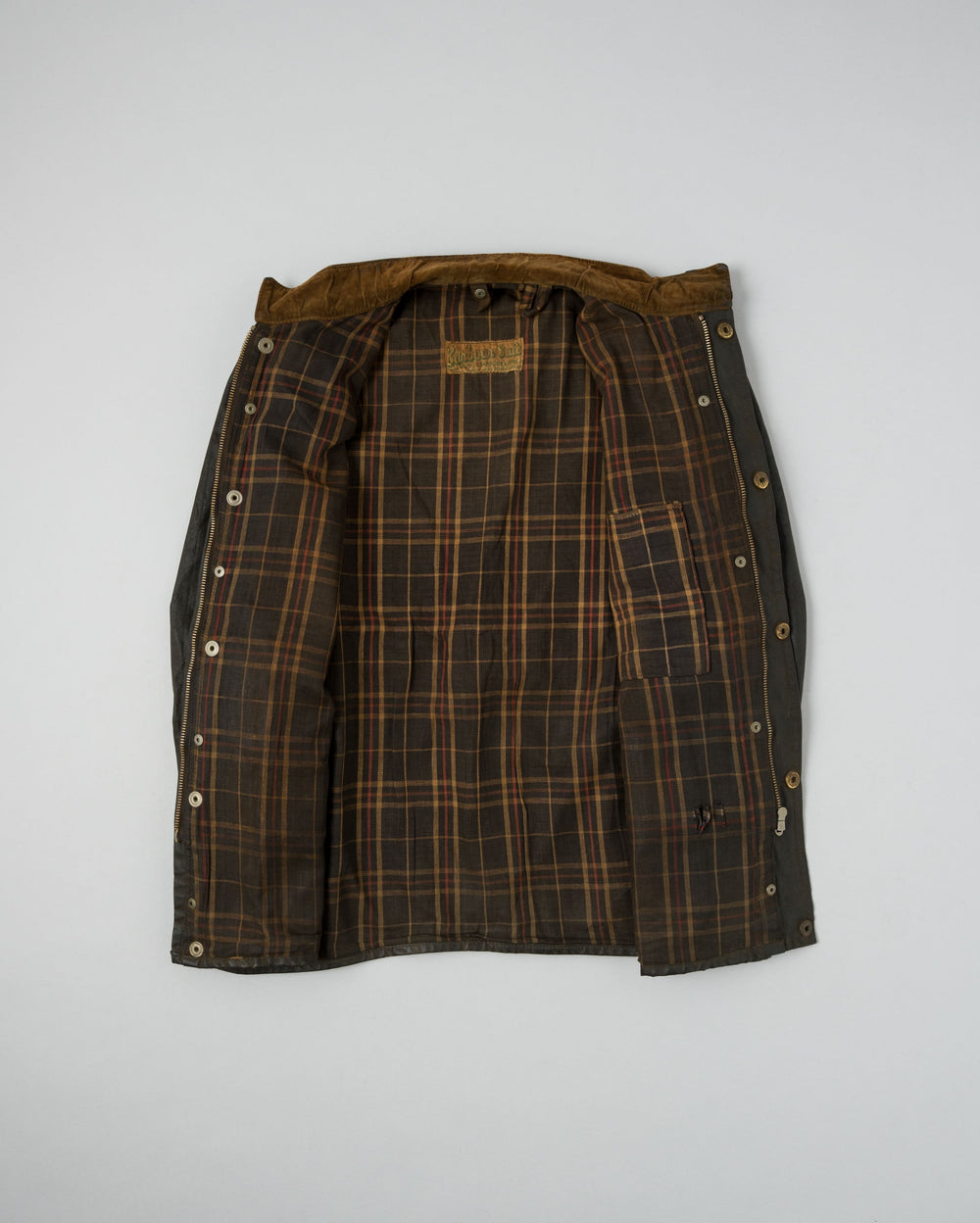 ［~60's］Vintage Barbour Waxed Cotton Jacket "INTERNATIONAL SUIT" White Label Size.44
