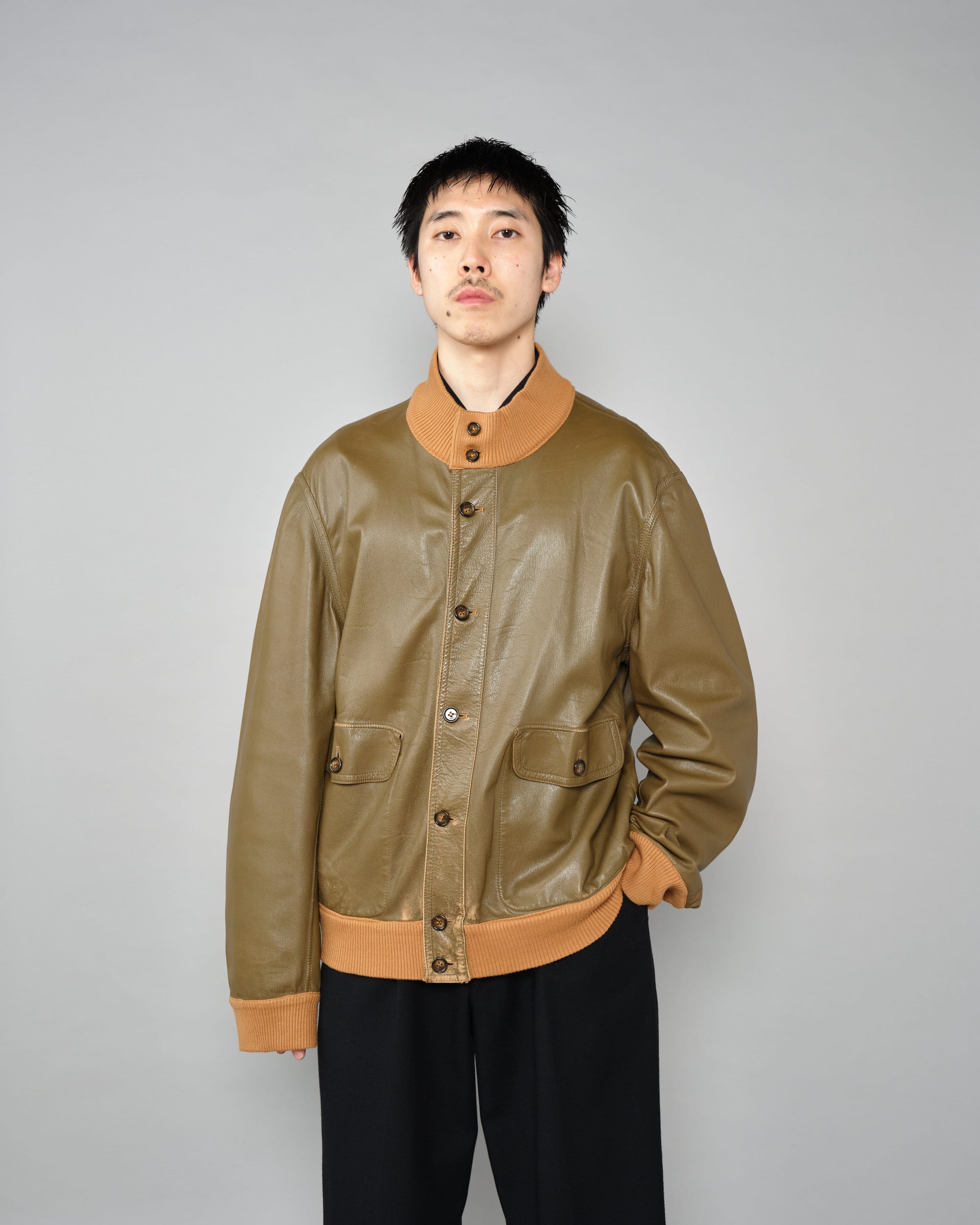 【~90's】Old ARNYS PARIS Valstarino Type Reversible Leather Blouson Size.52