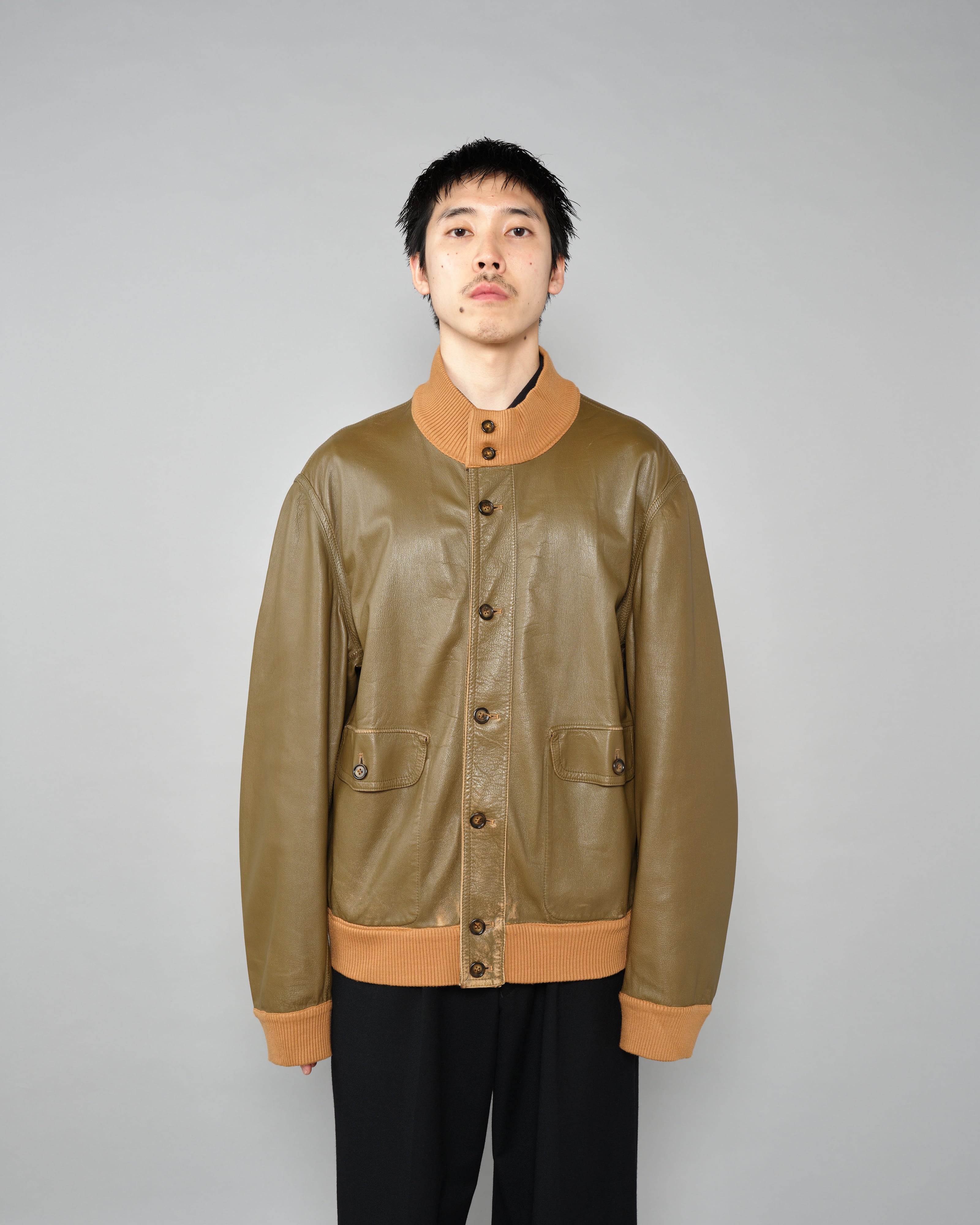 【~90's】Old ARNYS PARIS Valstarino Type Reversible Leather Blouson Size.52