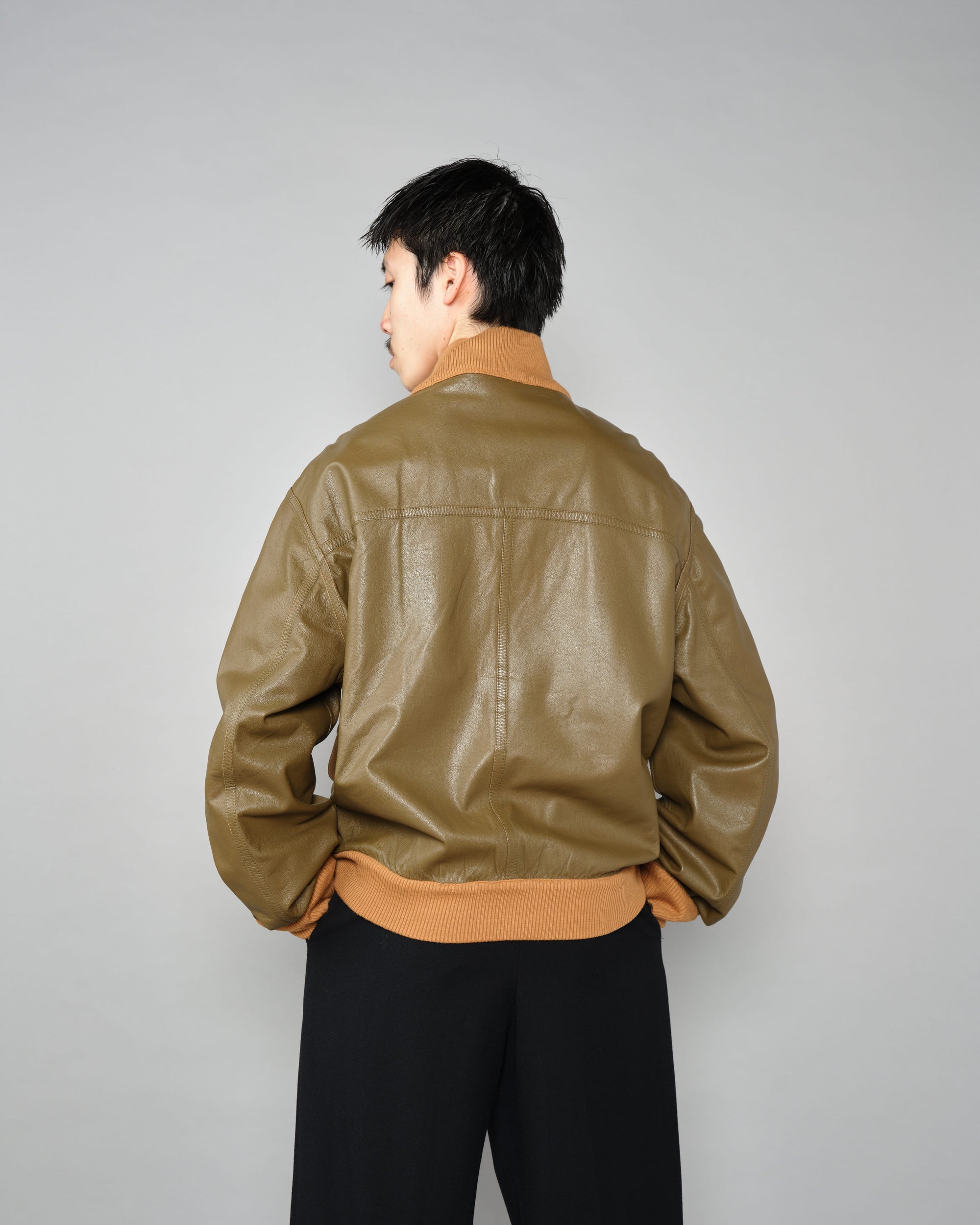 【~90's】Old ARNYS PARIS Valstarino Type Reversible Leather Blouson Size.52