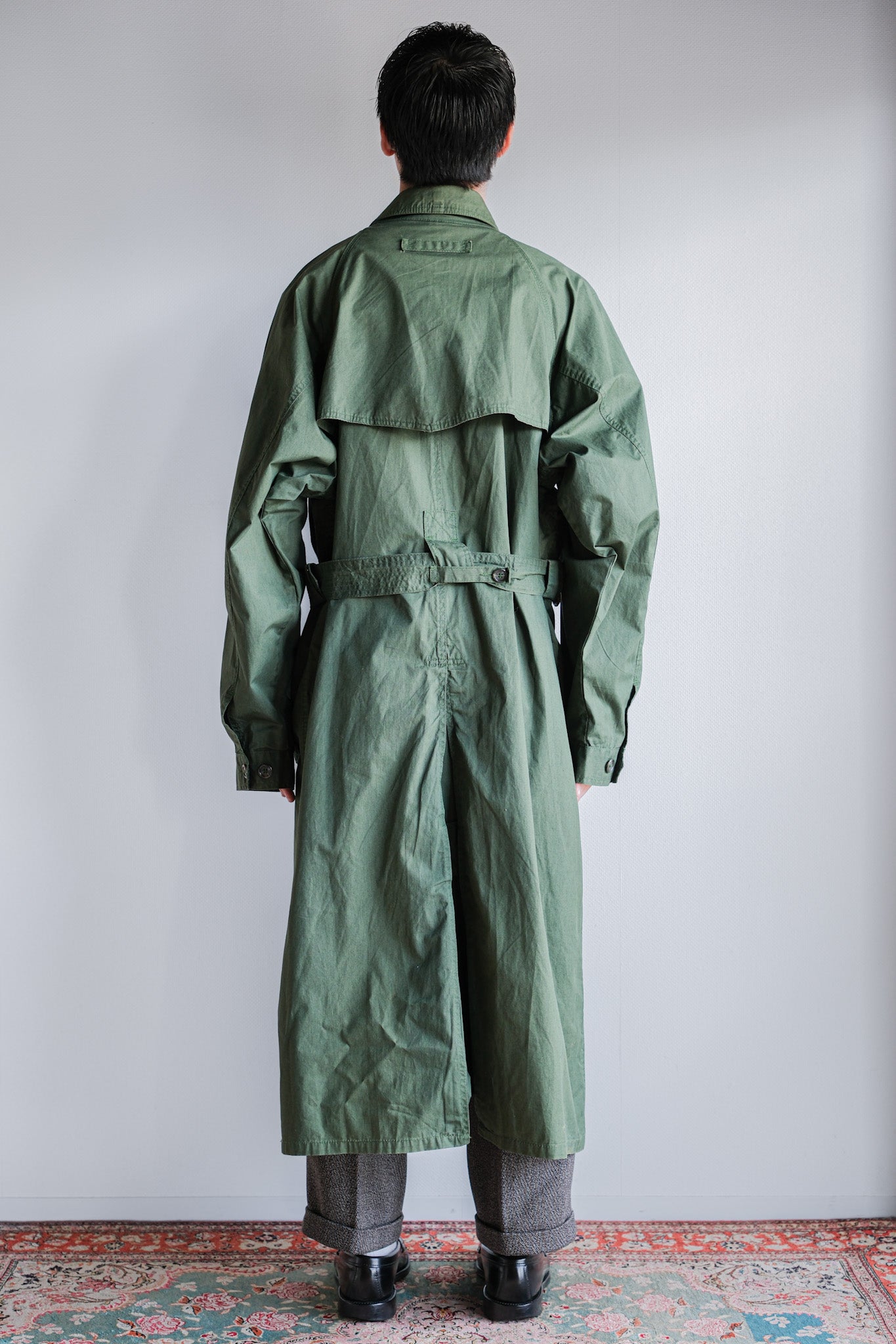 ［~90's］Old ARNYS PARIS Raglan Sleeve Trench Coat Size.52