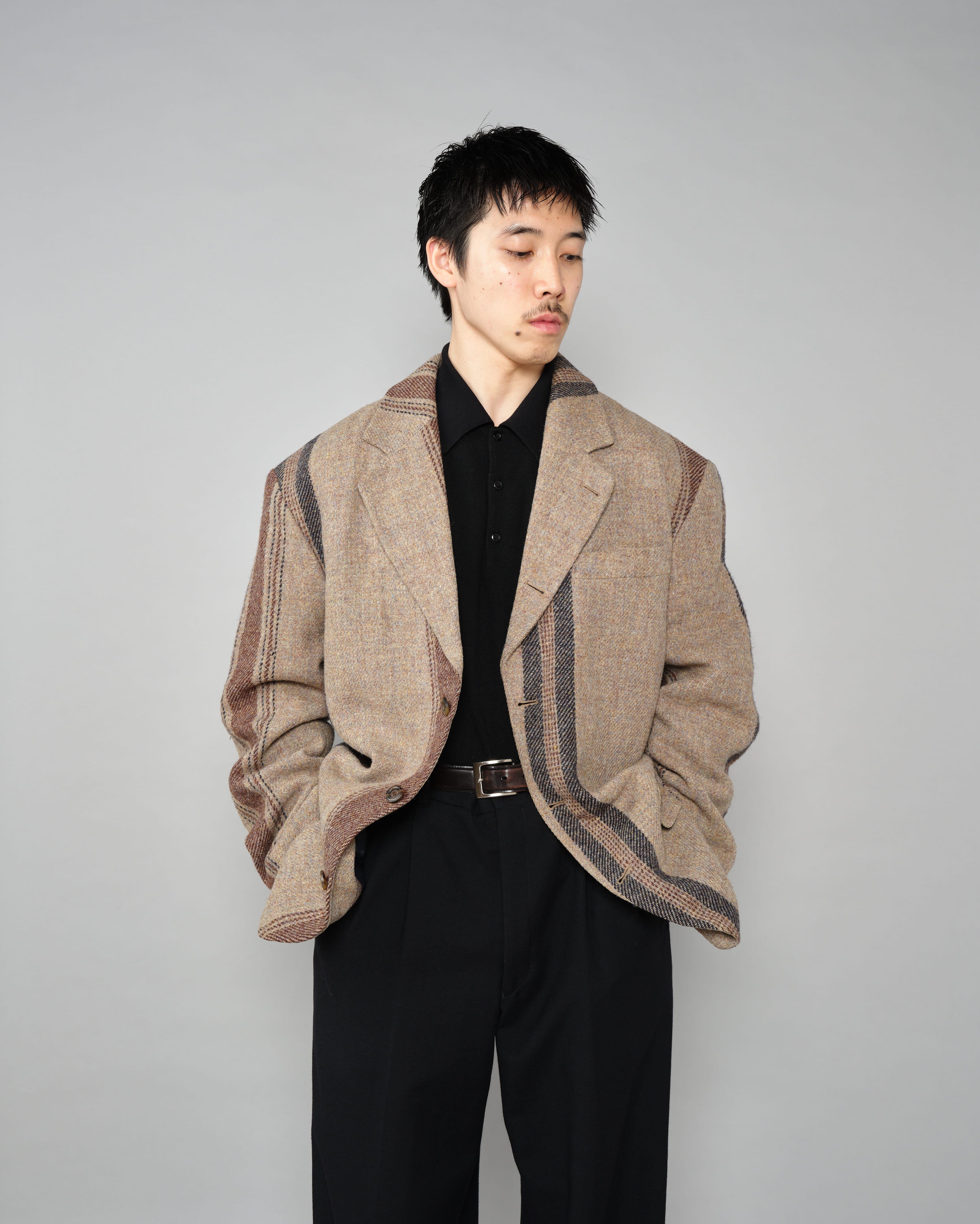 ジャケット・アウター Dries Van Noten 90s Tailored Jacket 90's］Old DRIES VAN NOTEN Wool 3B Tailored Jacket | VIEUX ET NOUVEAU