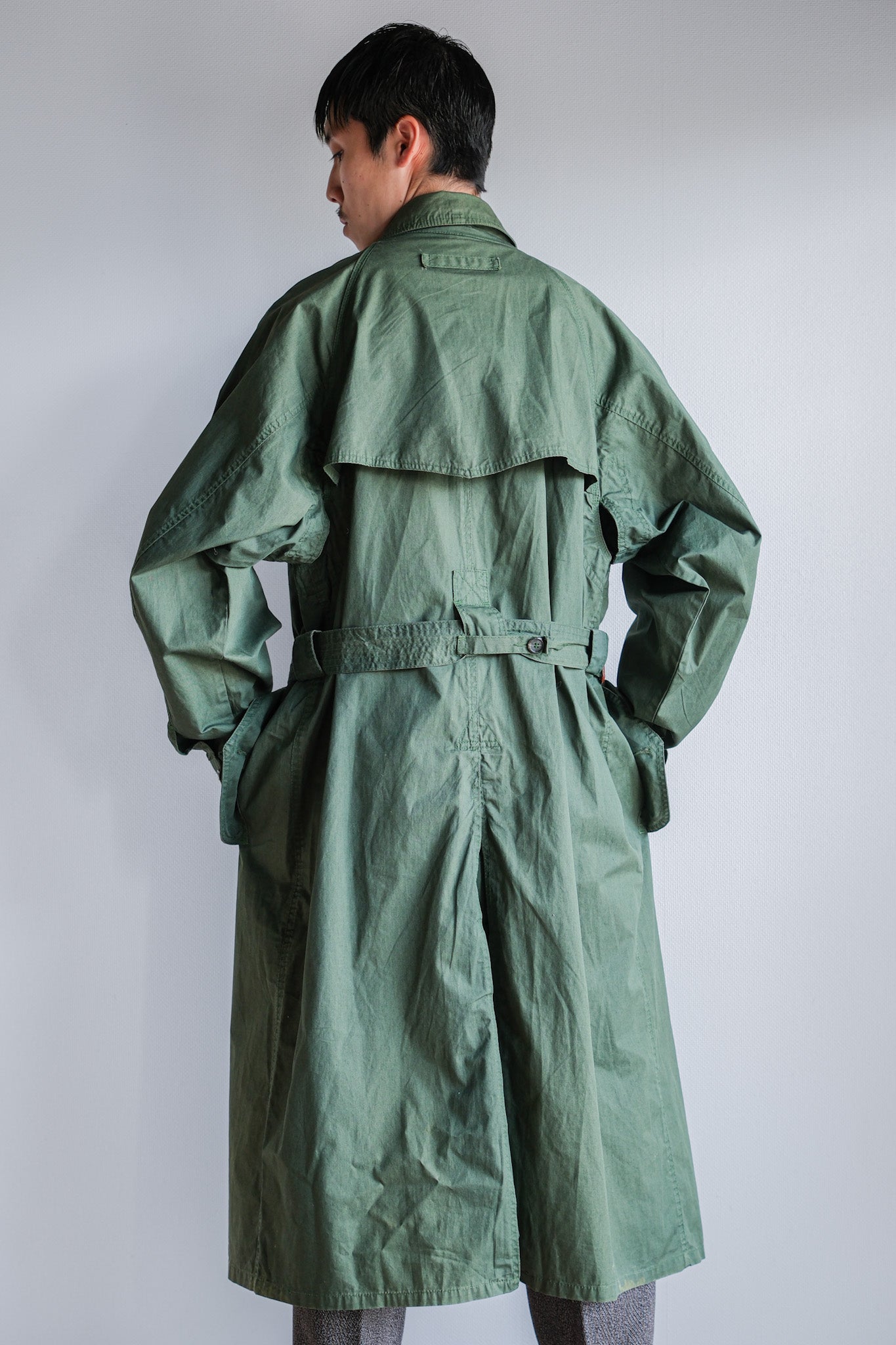 ［~90's］Old ARNYS PARIS Raglan Sleeve Trench Coat Size.52