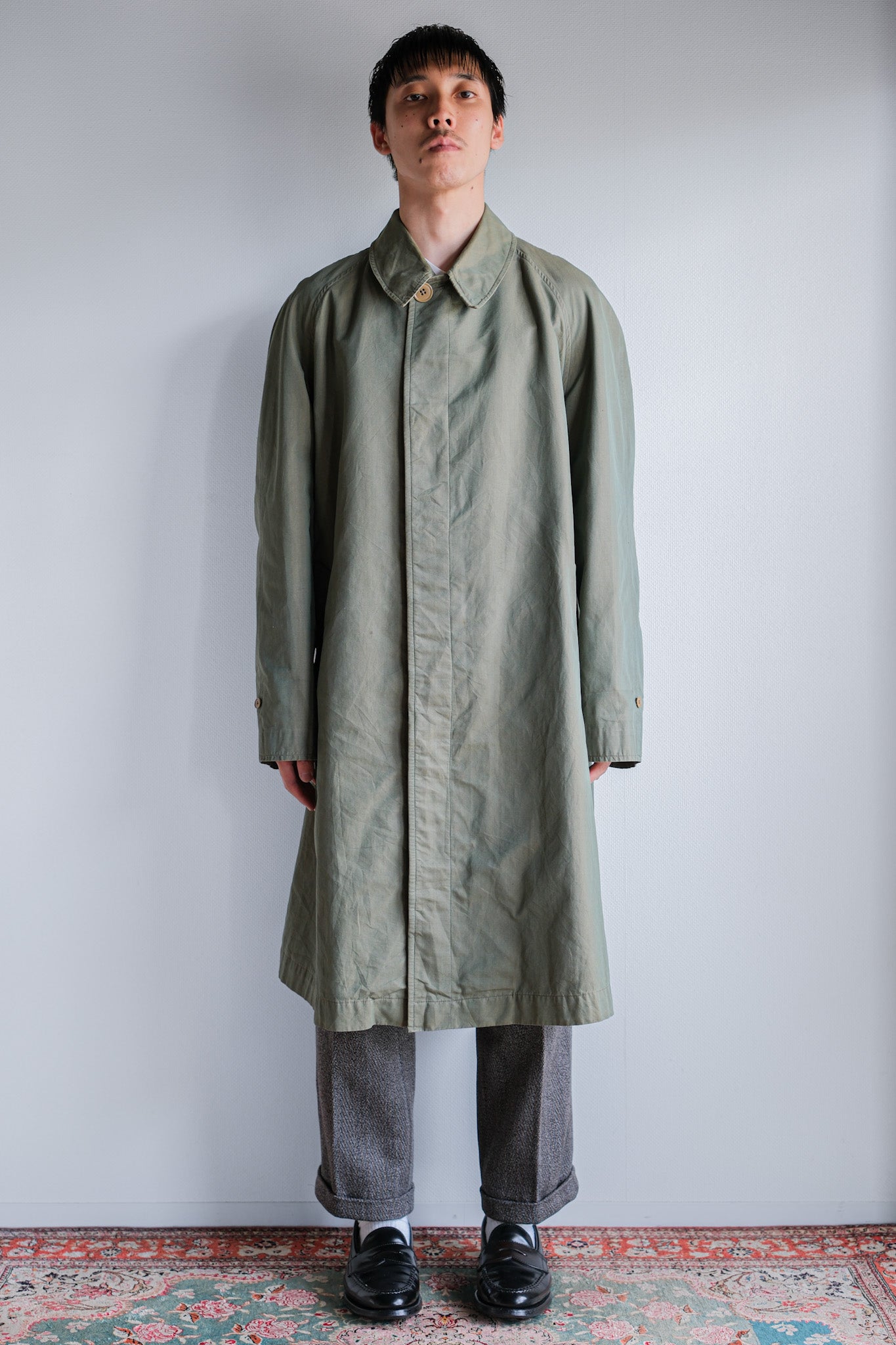 ［~50's］Vintage Burberrys Raglan Sleeve Balmacaan Coat C100 "TAMAMUSHI"
