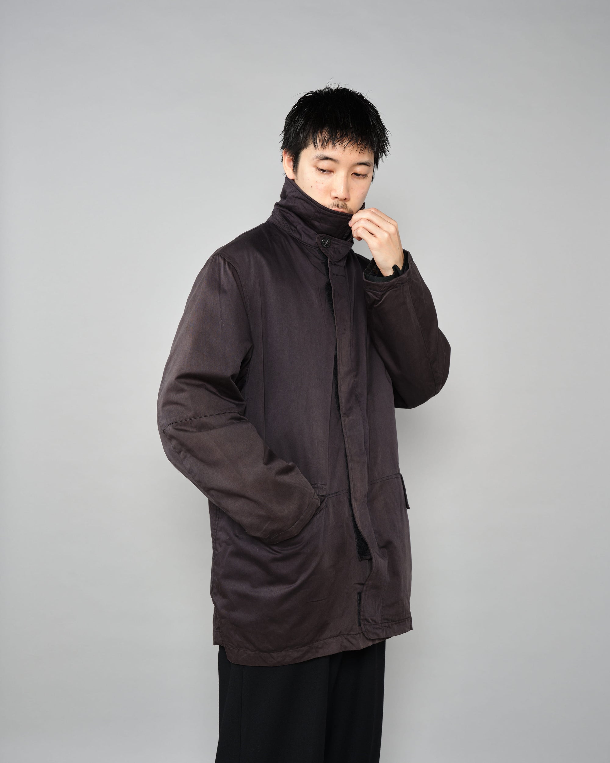 ［97AW］Old STONE ISLAND Garment Dyed Cotton Jacket With Liner Size.M "RASO GOMMATO" "Green Edge"