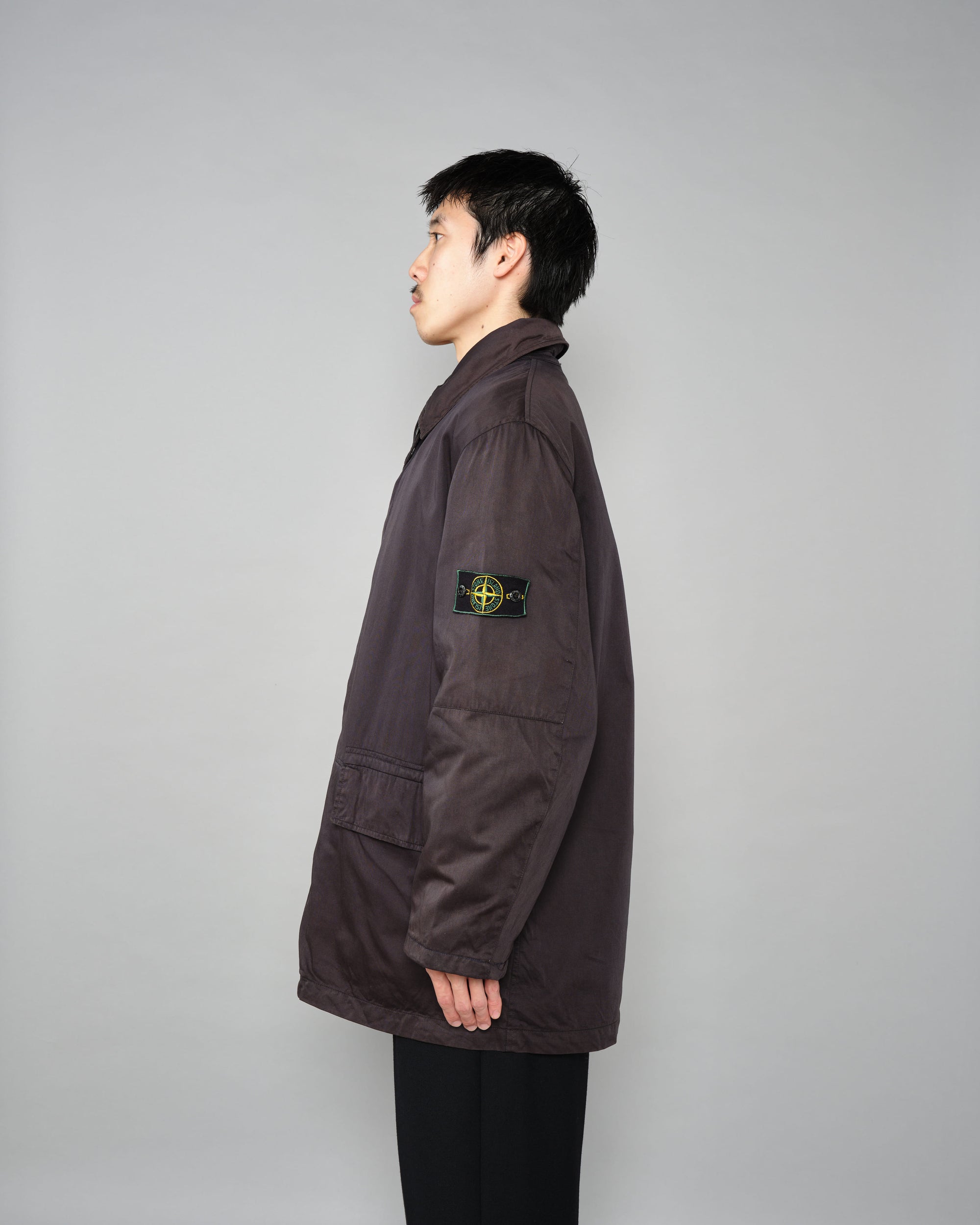 ［97AW］Old STONE ISLAND Garment Dyed Cotton Jacket With Liner Size.M "RASO GOMMATO" "Green Edge"