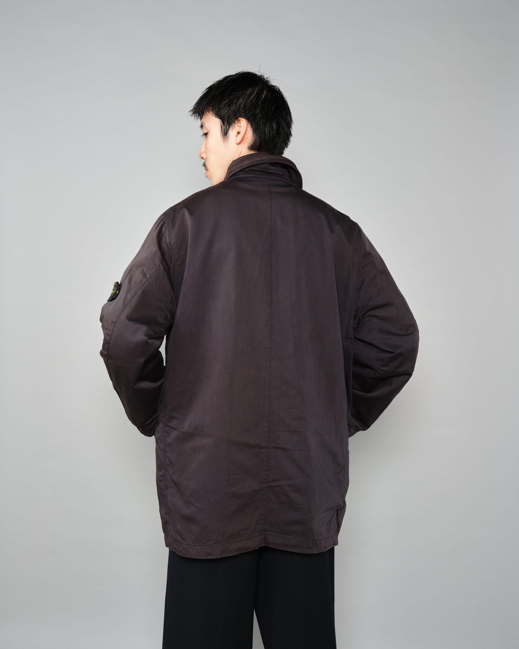 ［97AW］Old STONE ISLAND Garment Dyed Cotton Jacket With Liner Size.M "RASO GOMMATO" "Green Edge"