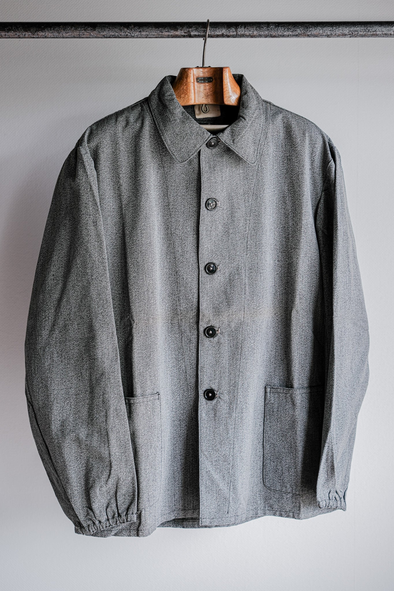 ［~10's］WWⅠ Royal Italian Army Salt & Pepper Cotton Work Jacket