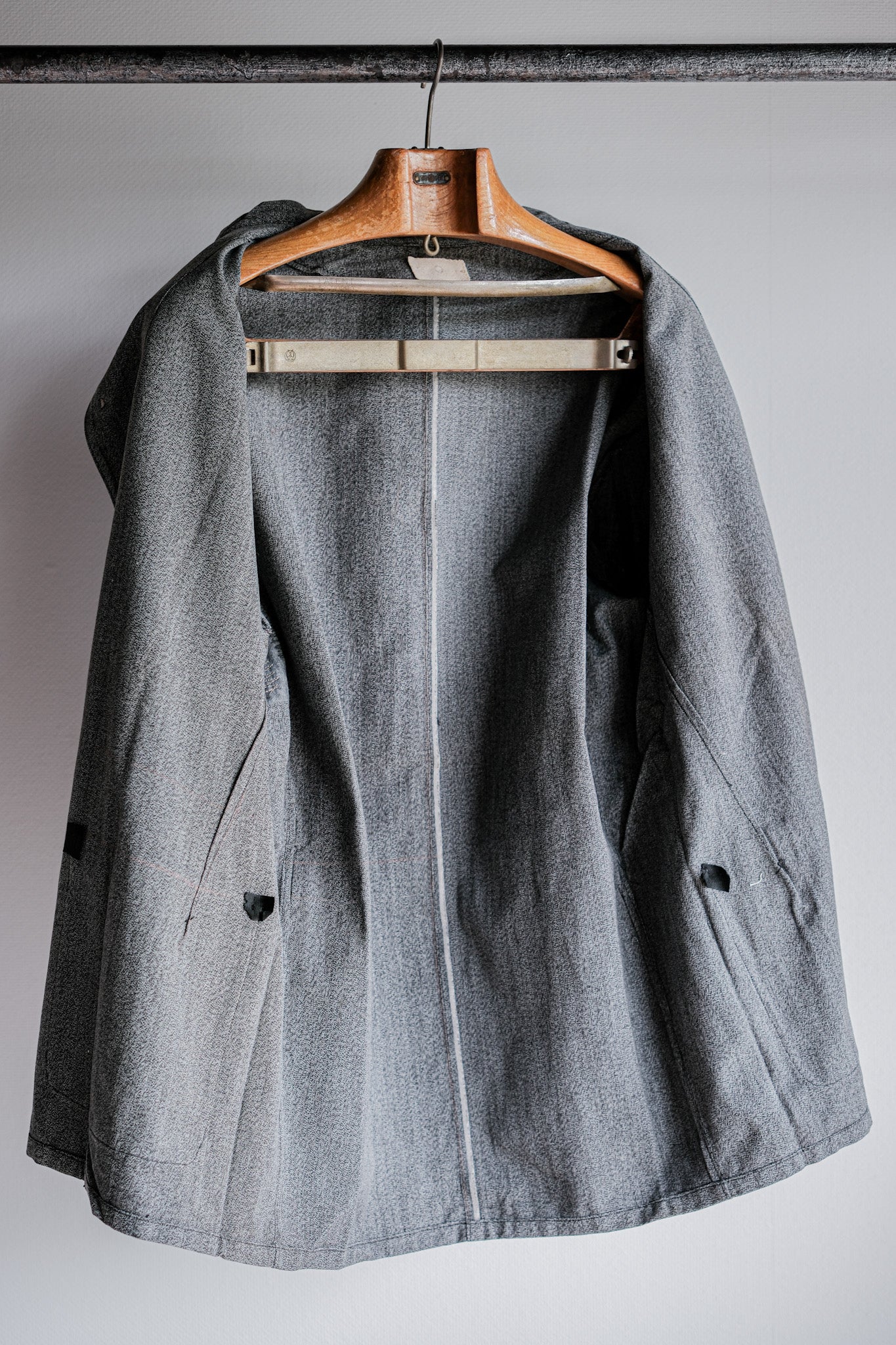 ［~10's］WWⅠ Royal Italian Army Salt & Pepper Cotton Work Jacket
