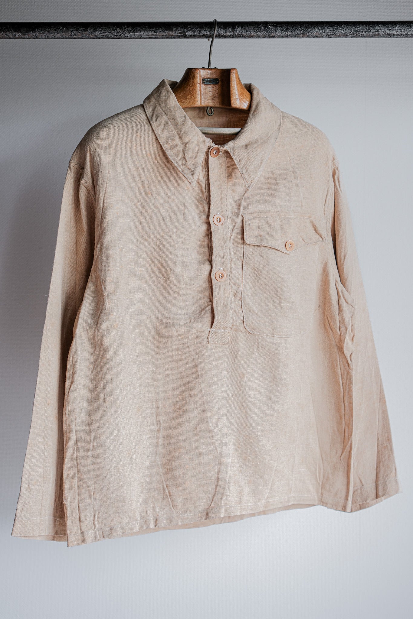 ［~40's］WWⅡ Royal Italian Navy Linen Twill Work Smock Size.2 "Regia Marina"