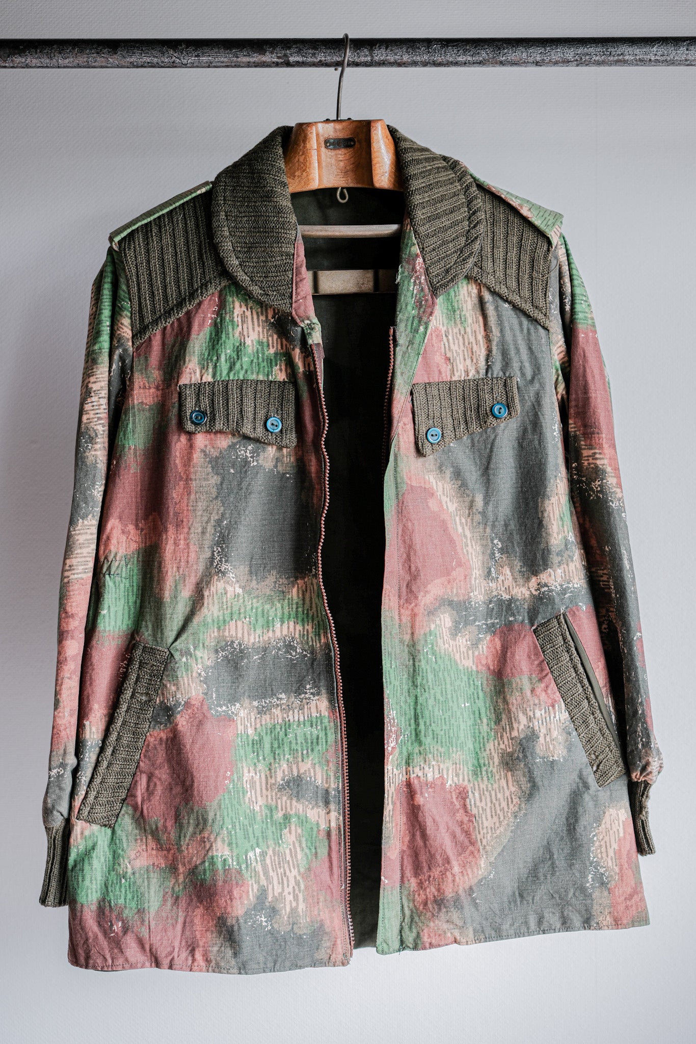 【~60's】Czechoslovakian Air Force Sumpfmuster Pattern Camouflage Paratrooper Jacket "Localmade"