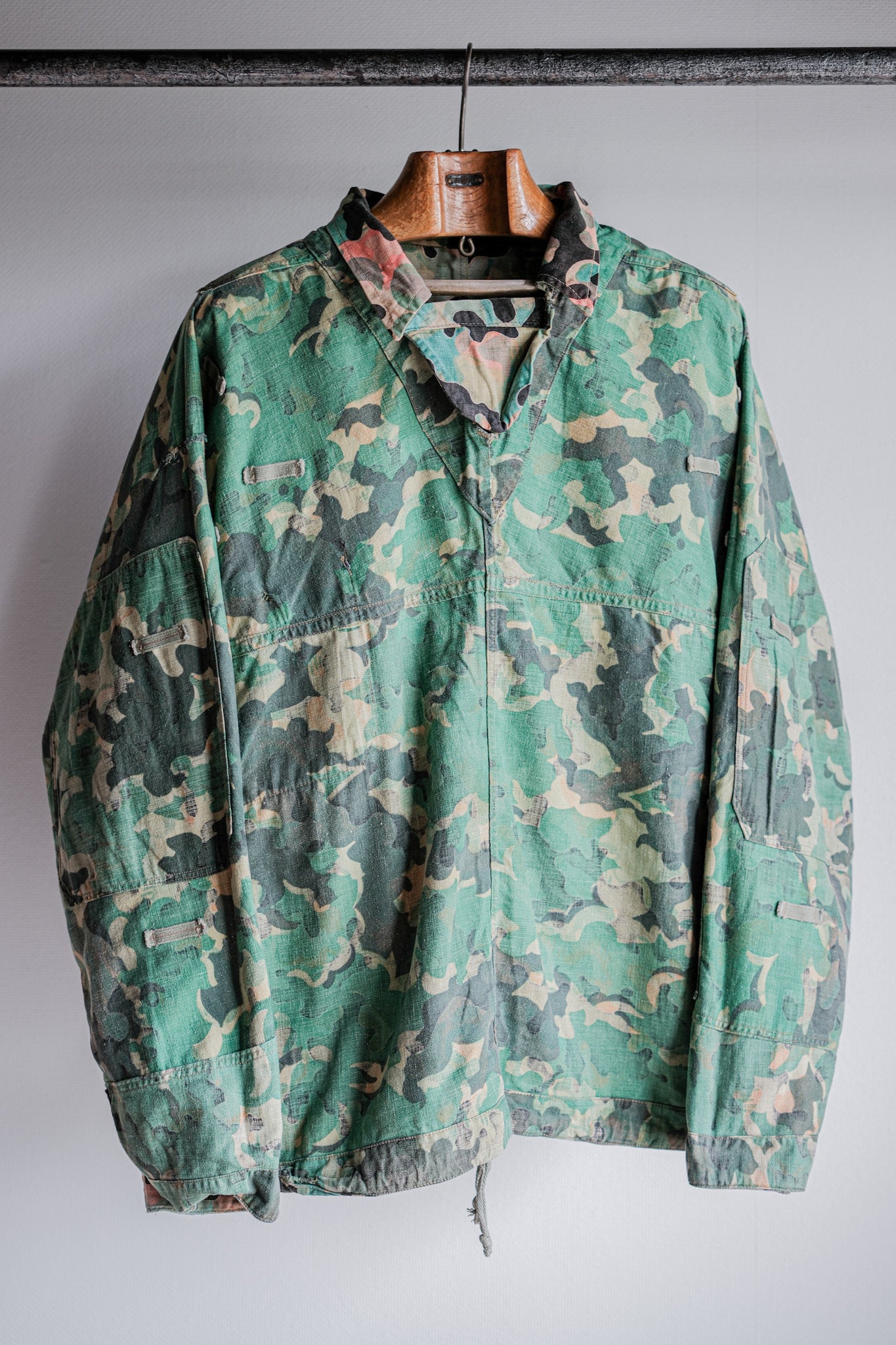 [~ 50's] armée tchécoslovaque dubaky camouflage réversible smock