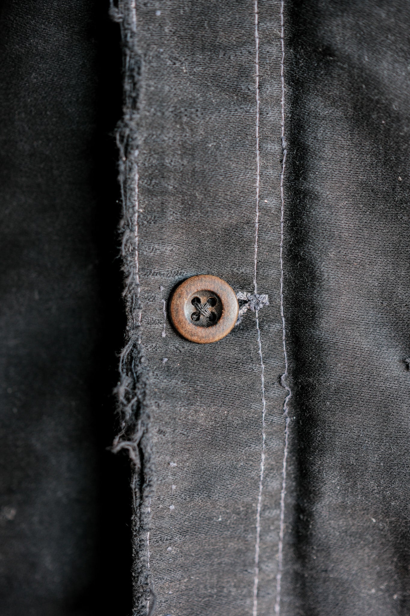 [〜40年代]法國復古黑色摩爾斯金鞋夾克“ Boro”