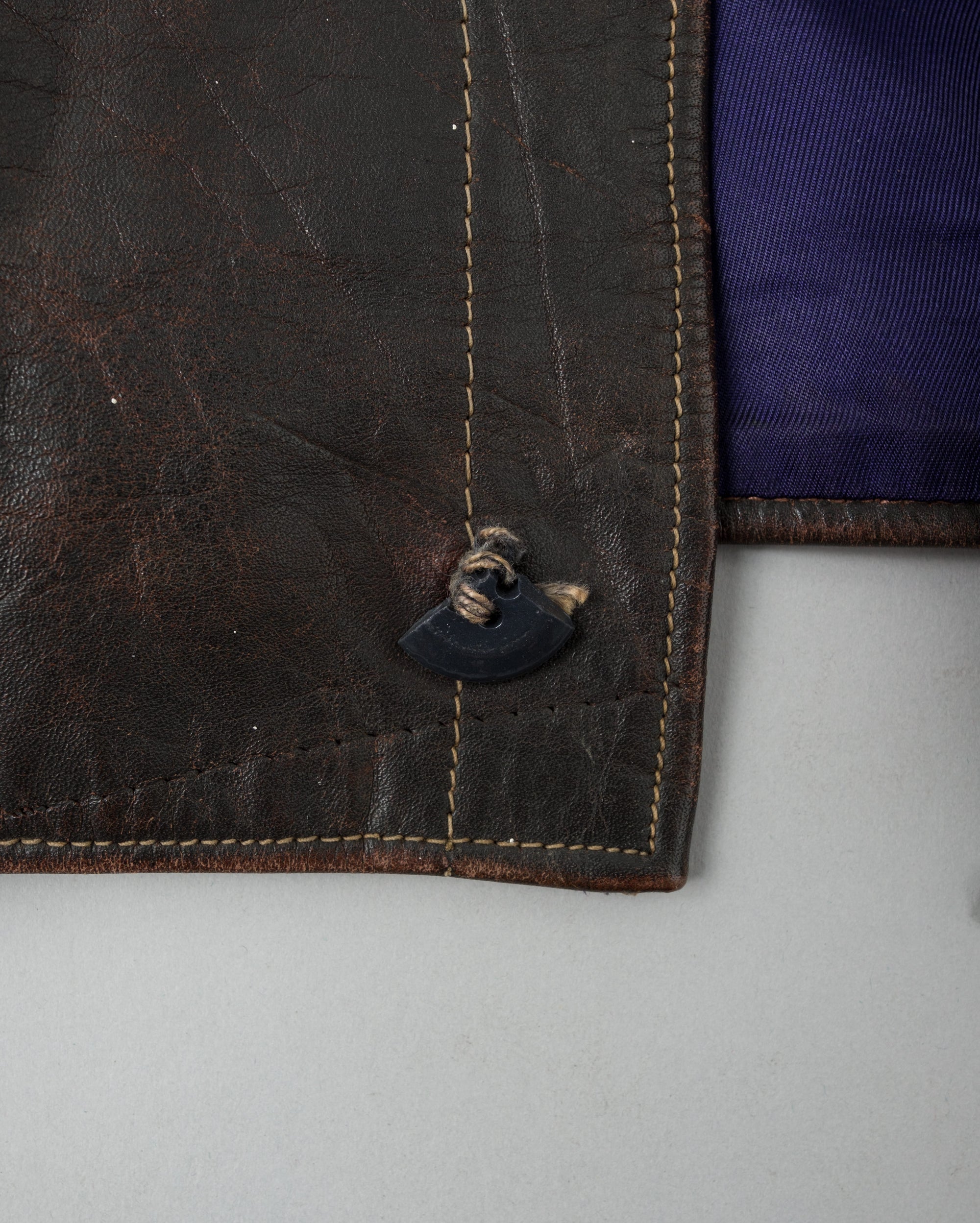 【~40's】WWII German Air Force Elite Jet Fighter Winter Leather Flight Jacket "Luftwaffe"