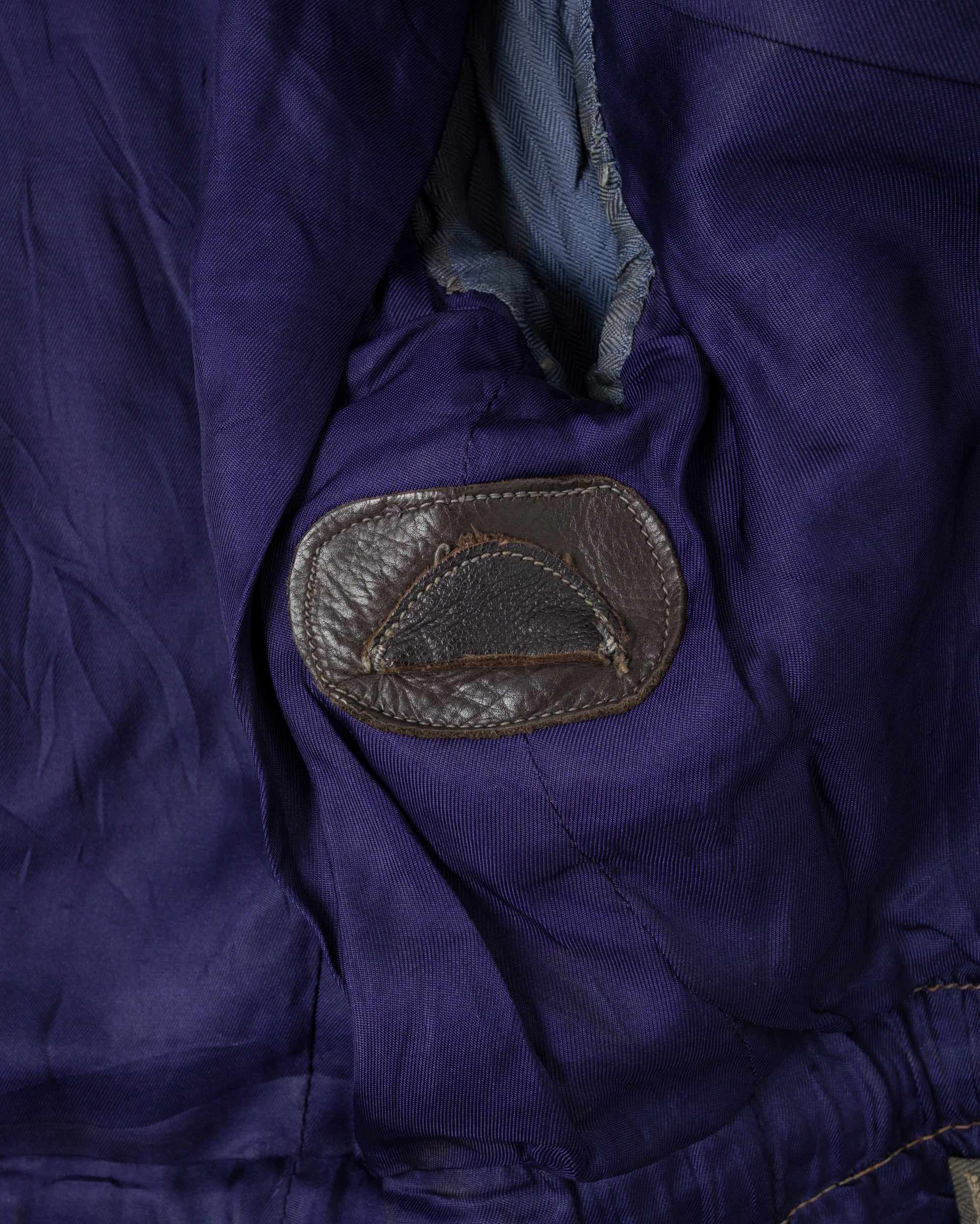 【~40's】WWII German Air Force Elite Jet Fighter Winter Leather Flight Jacket "Luftwaffe"