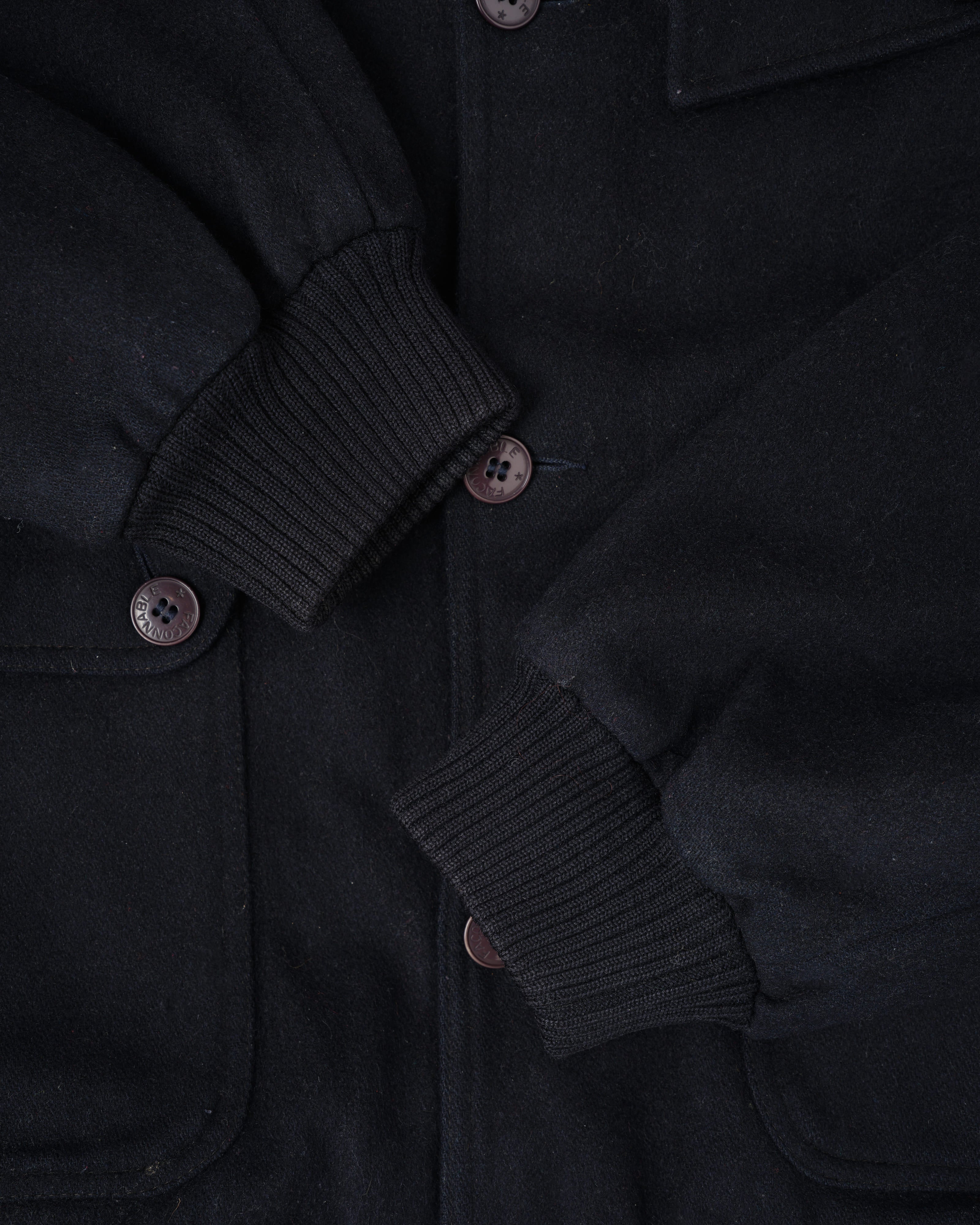 【~80's】Vintage Façonnable Wool Nylon Blouson Size.5