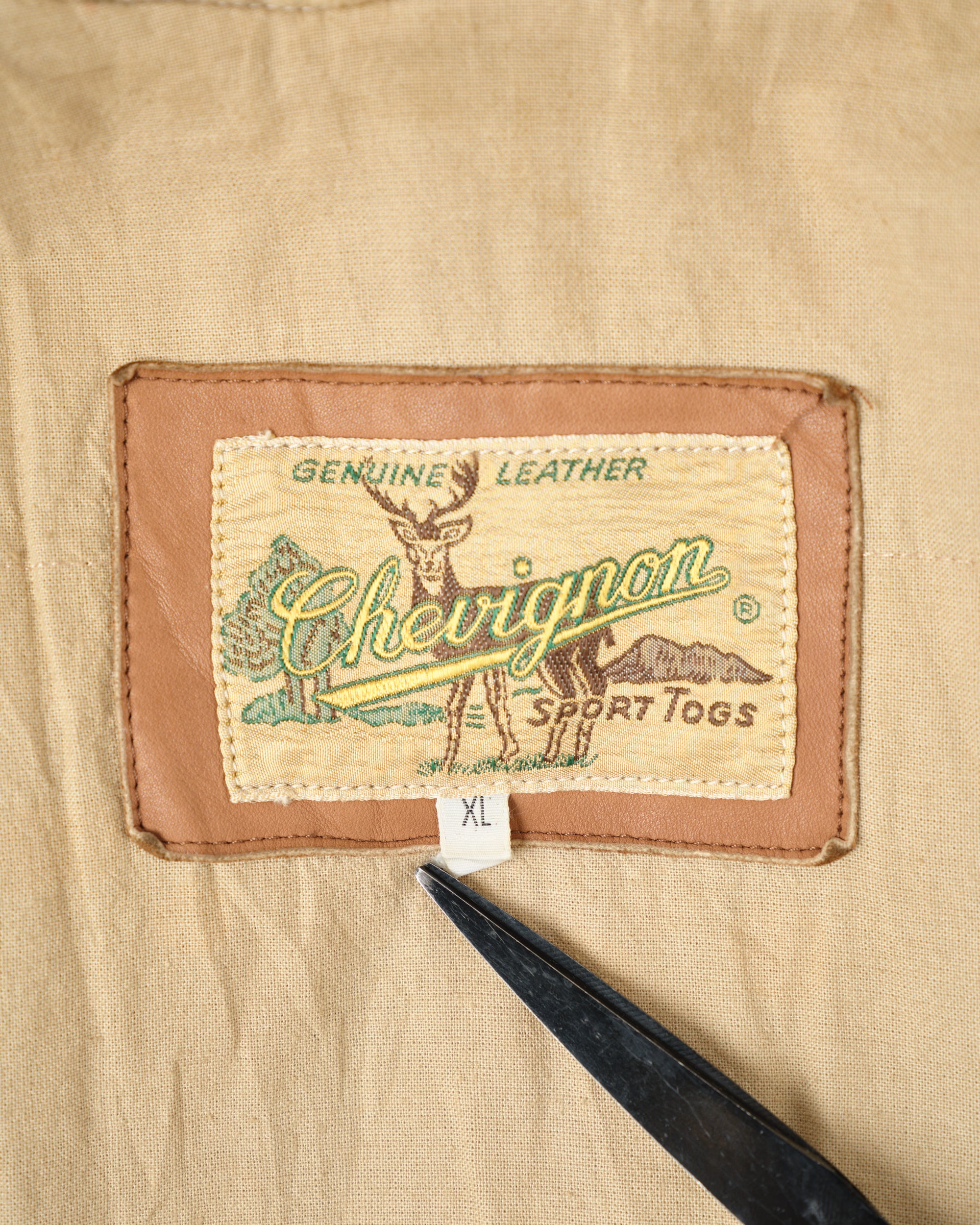 ［~80's］Old CHEVIGNON Switching Design Shawl Collar Jacket Size.XL