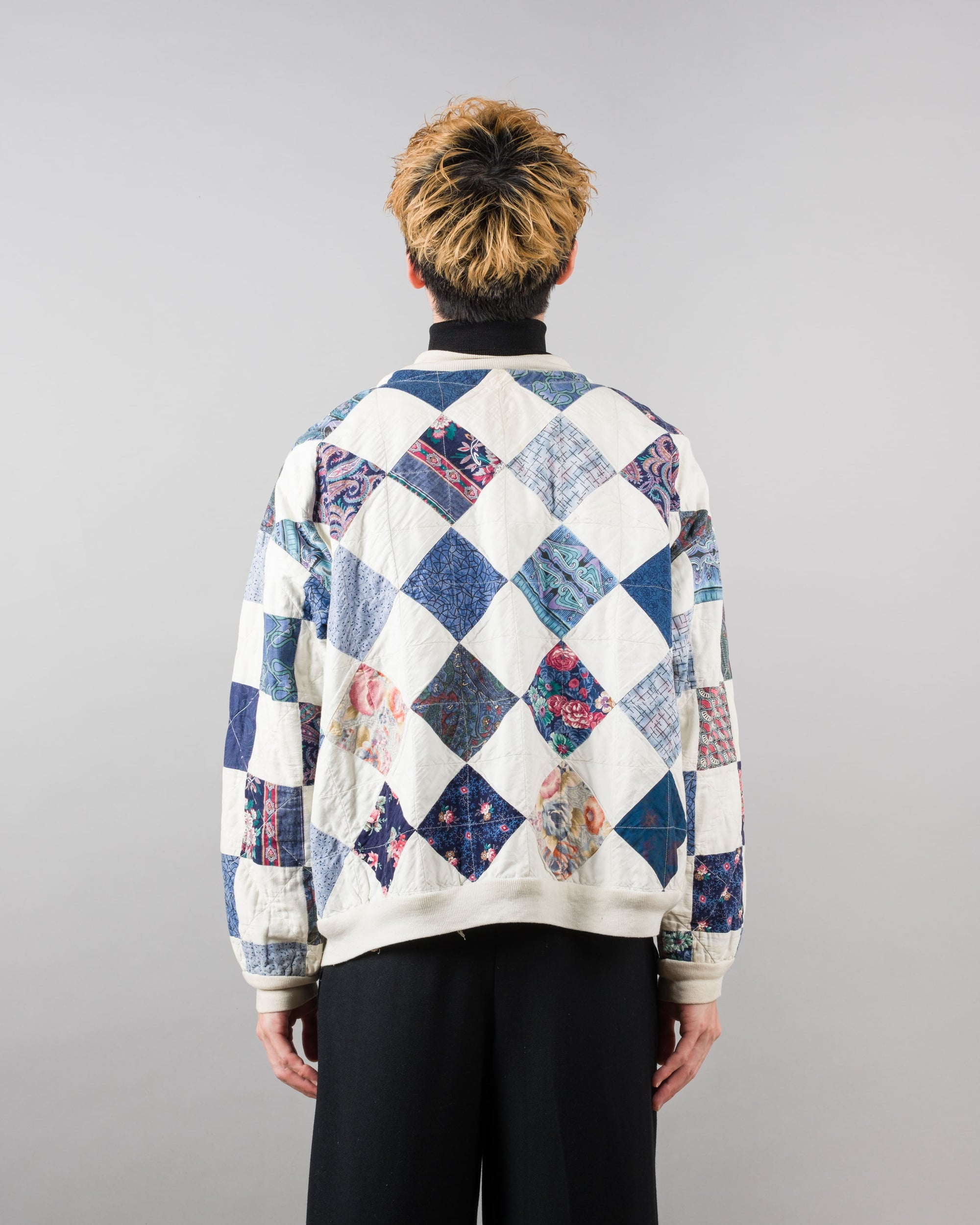 ［~70’s］Europe Vintage Various Patterned Patchwork Blouson "Handmade"