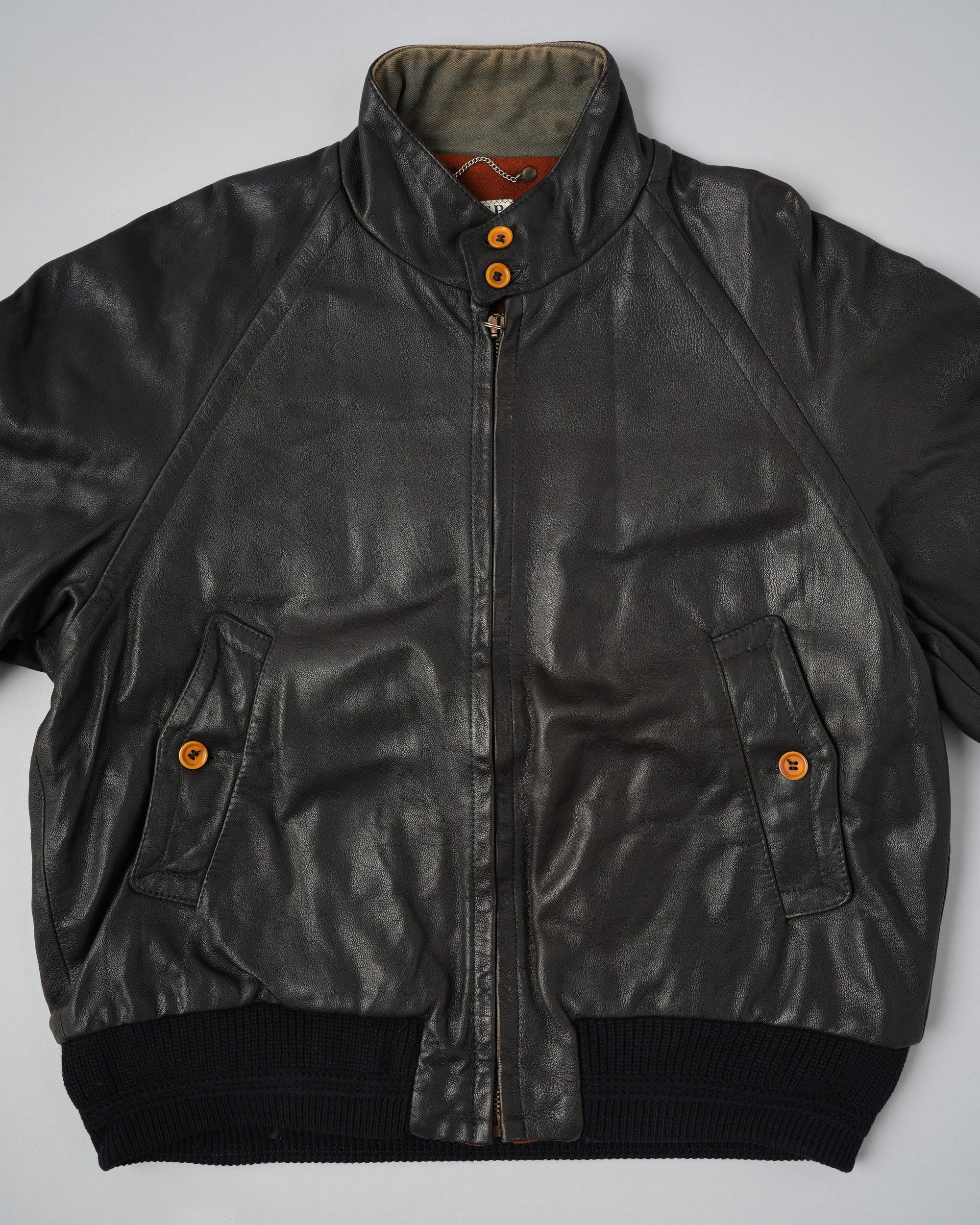 ［88AW］Old C.P.Company Black Leather Blouson Size.50