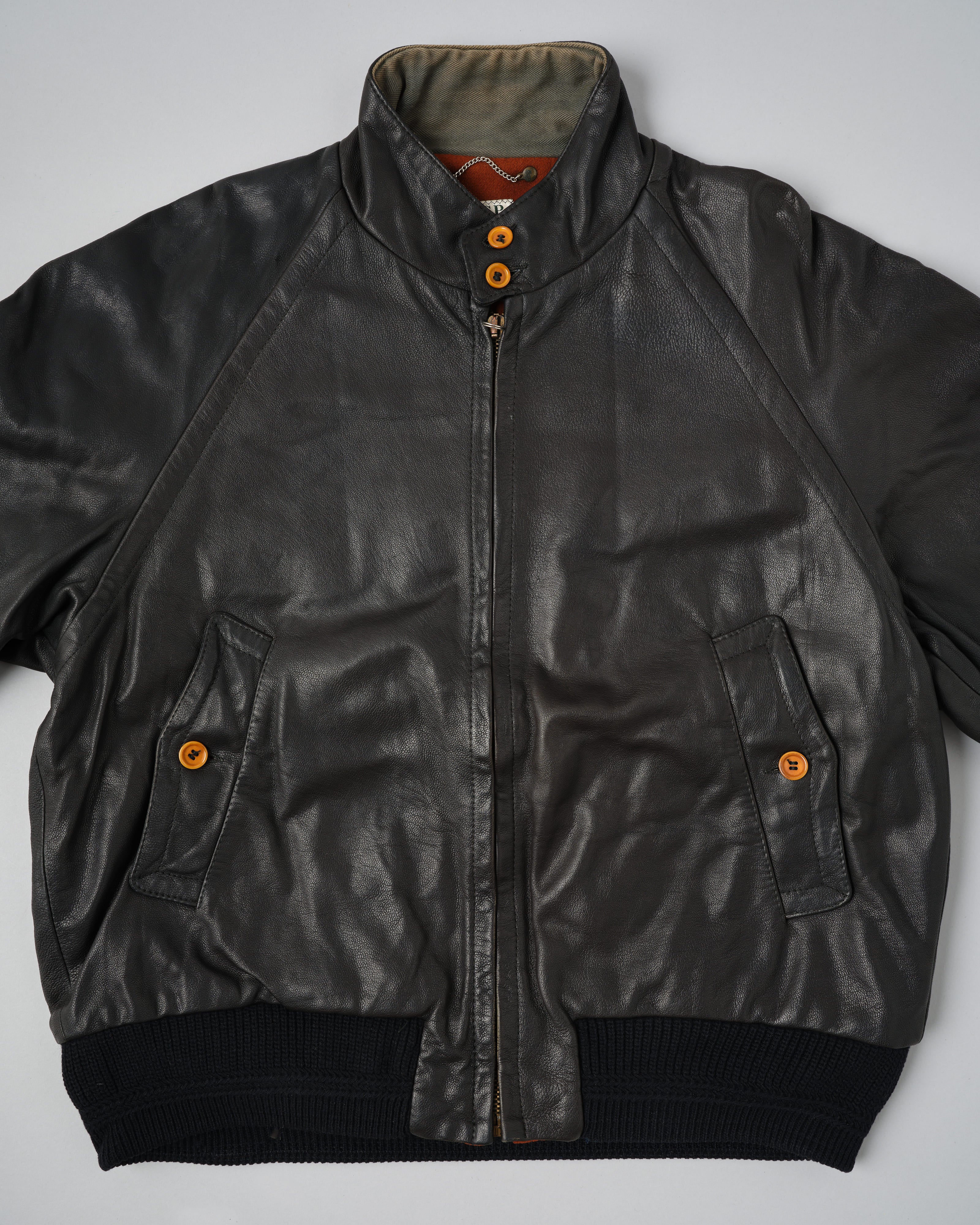 【88AW】Old C.P.Company Black Leather Blouson Size.50
