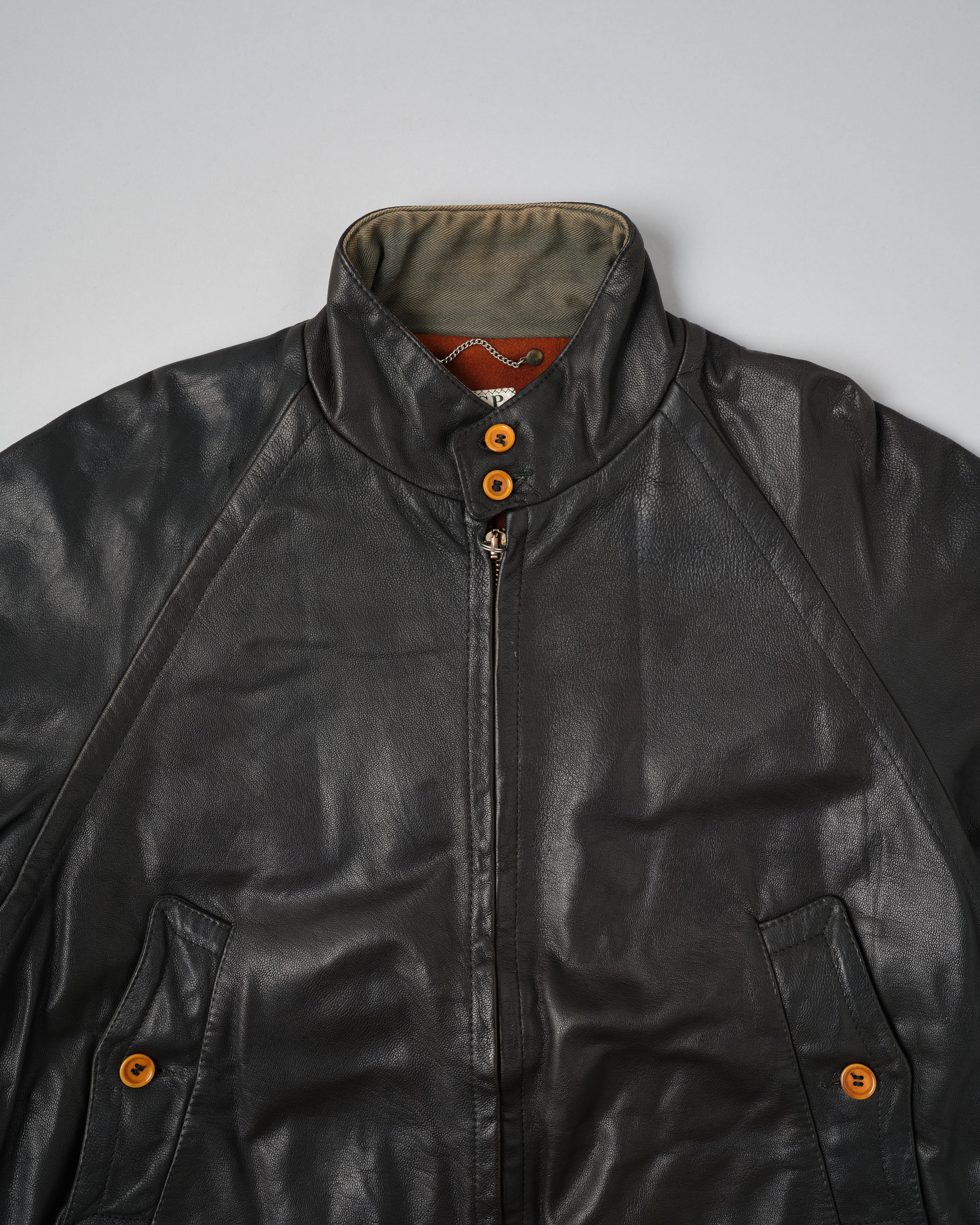 【88AW】Old C.P.Company Black Leather Blouson Size.50