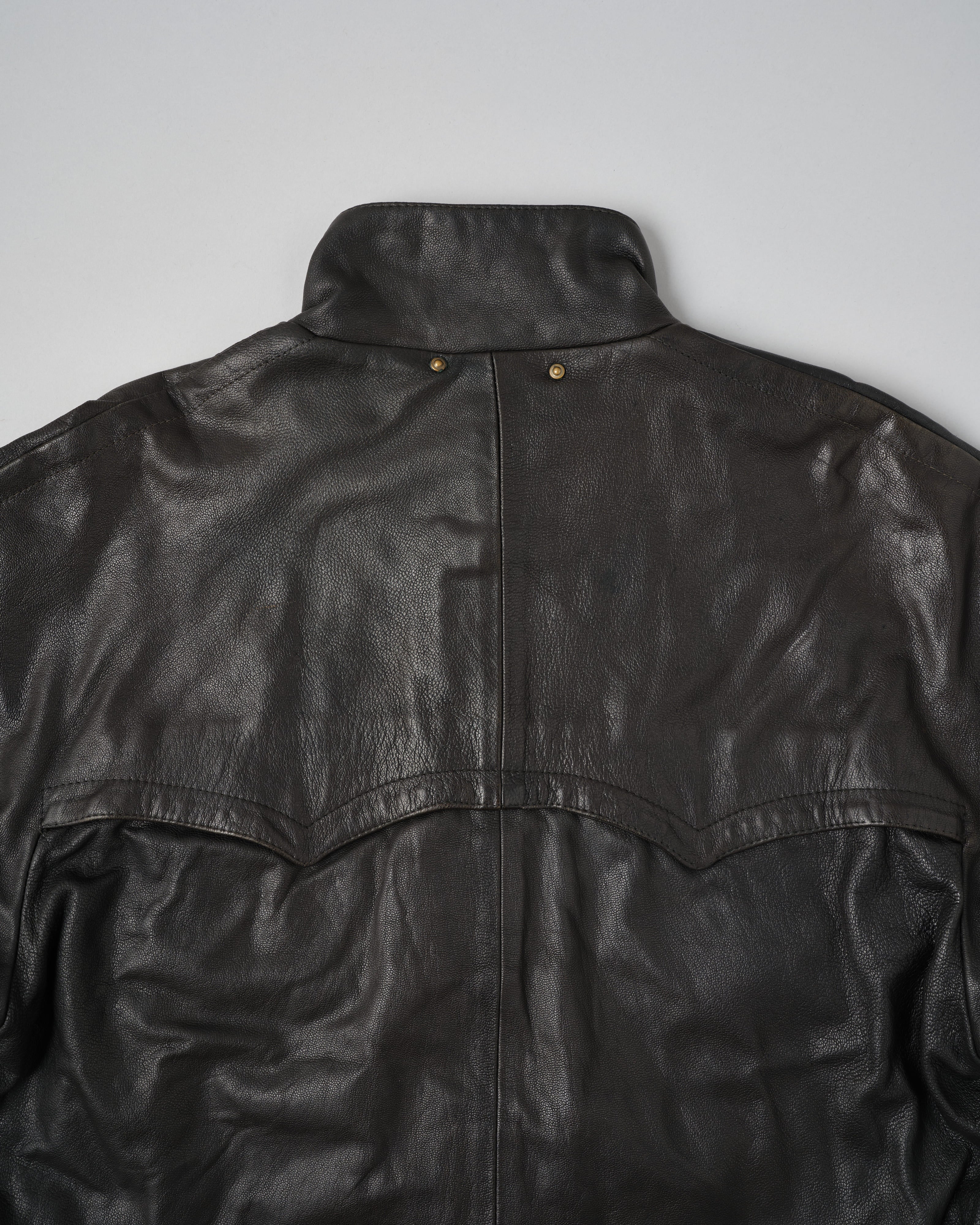【88AW】Old C.P.Company Black Leather Blouson Size.50
