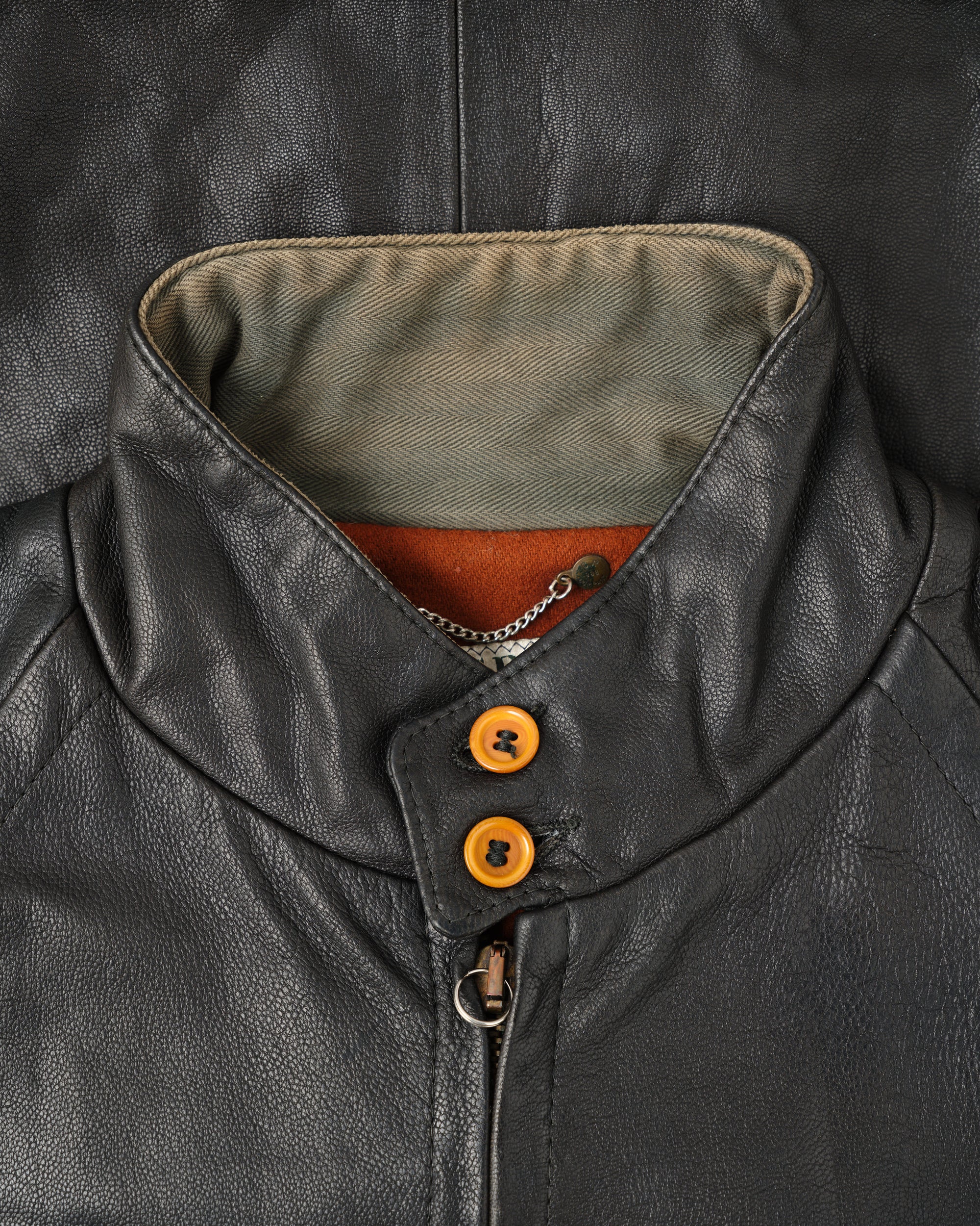 ［88AW］Old C.P.Company Black Leather Blouson Size.50