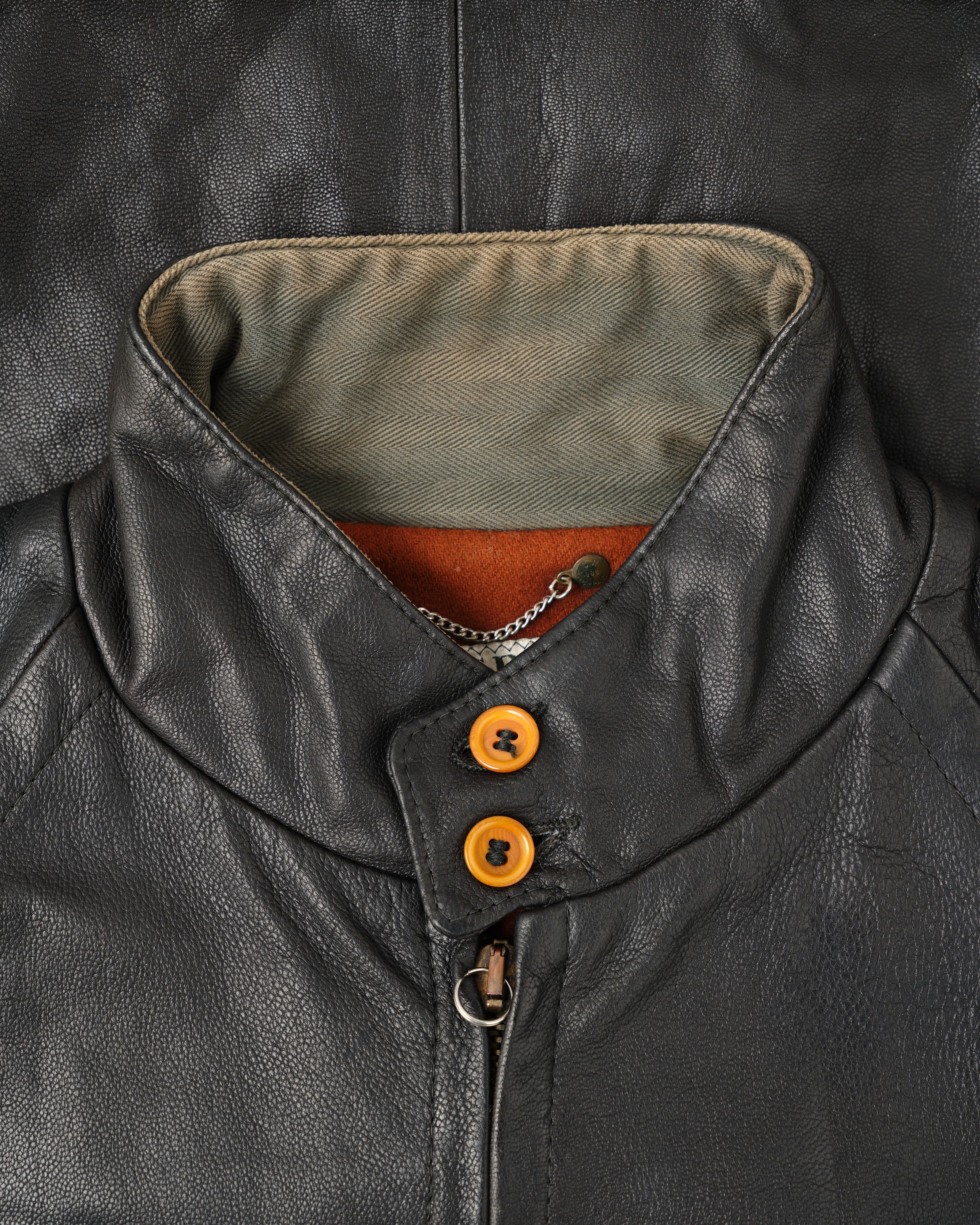 【88AW】Old C.P.Company Black Leather Blouson Size.50