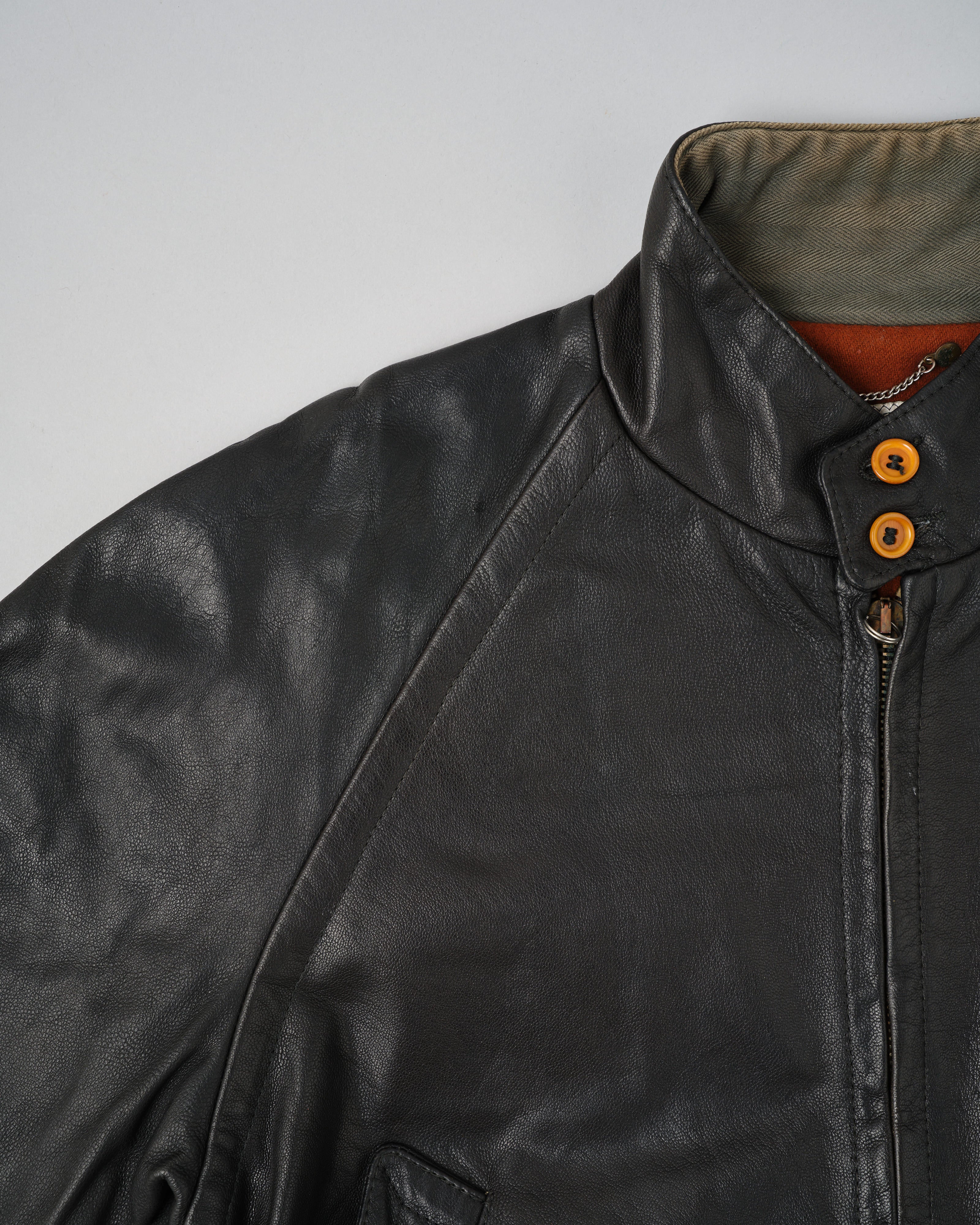 【88AW】Old C.P.Company Black Leather Blouson Size.50