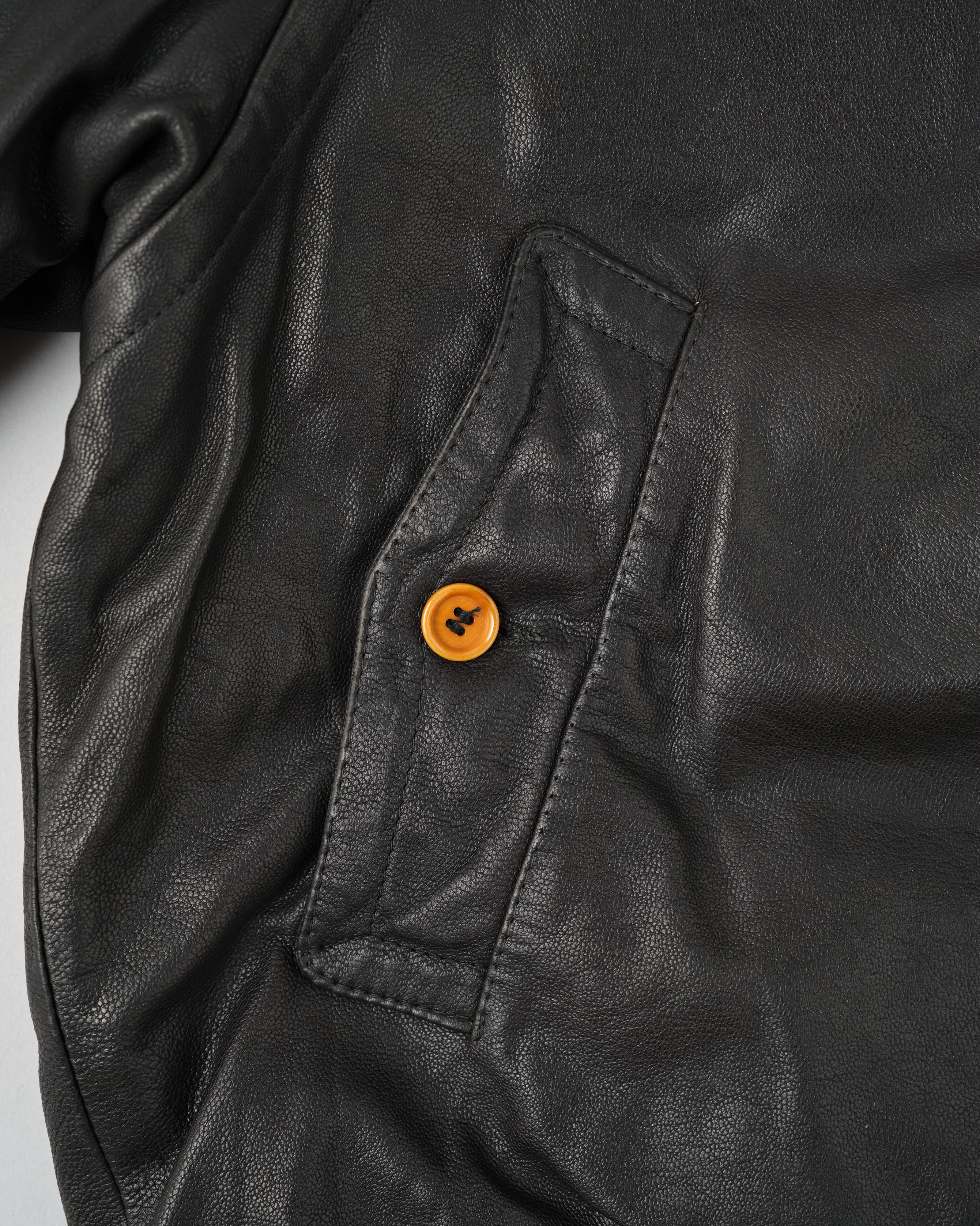 【88AW】Old C.P.Company Black Leather Blouson Size.50